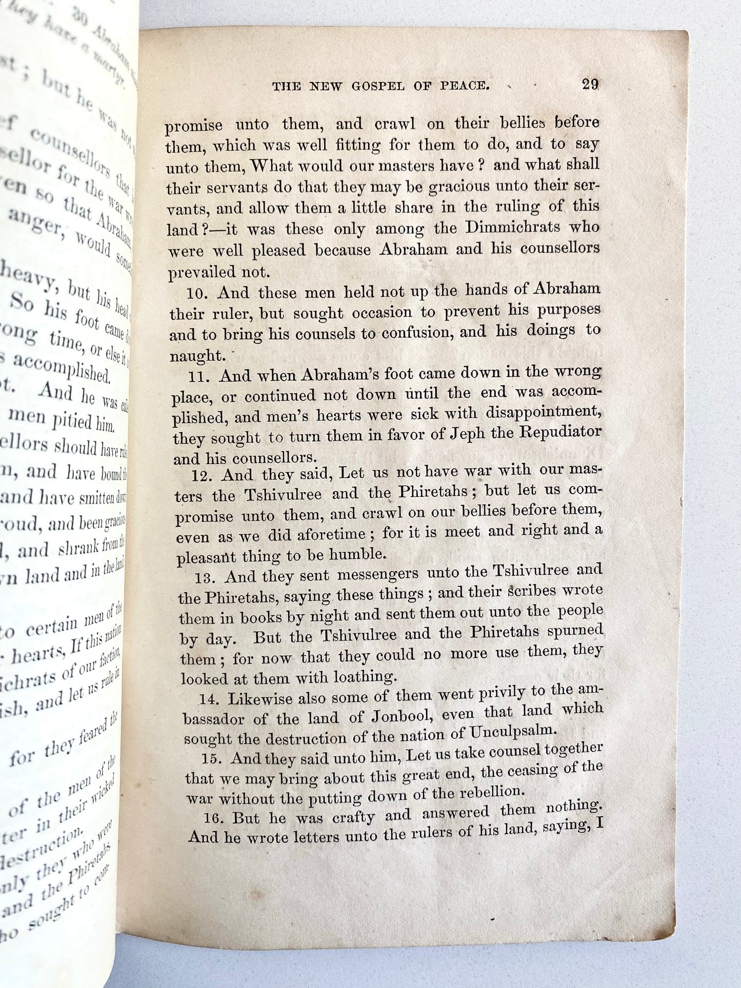 1863 CIVIL WAR. Satirical "New Book of the Bible" Mercilessly Mocks Southern Slaveholders