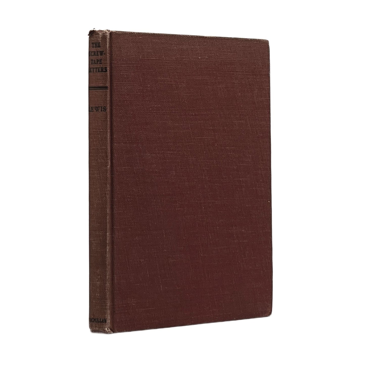 1951 C.S. LEWIS. The Screwtape Letters