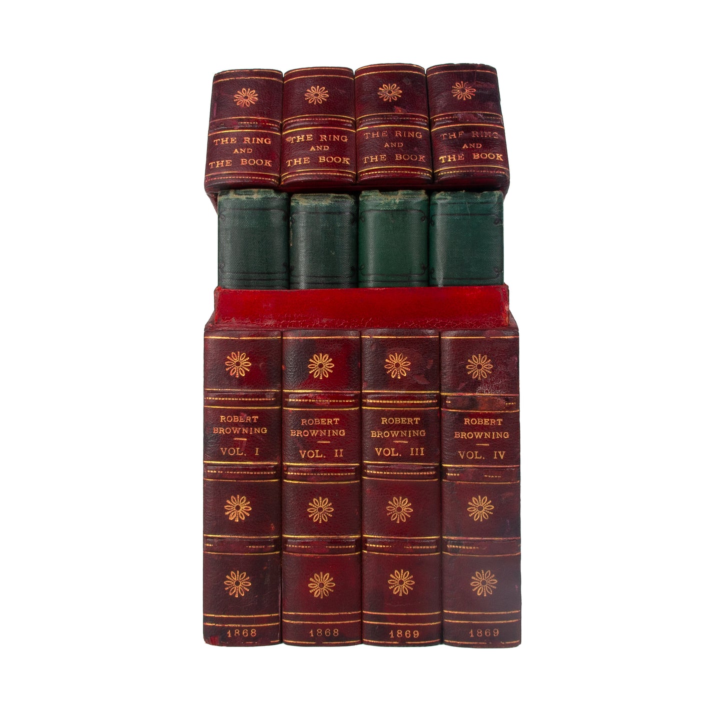1868-69 ROBERT BROWNING. The Ring and the Book. First Edition in Custom Vertical Clamshell Box.