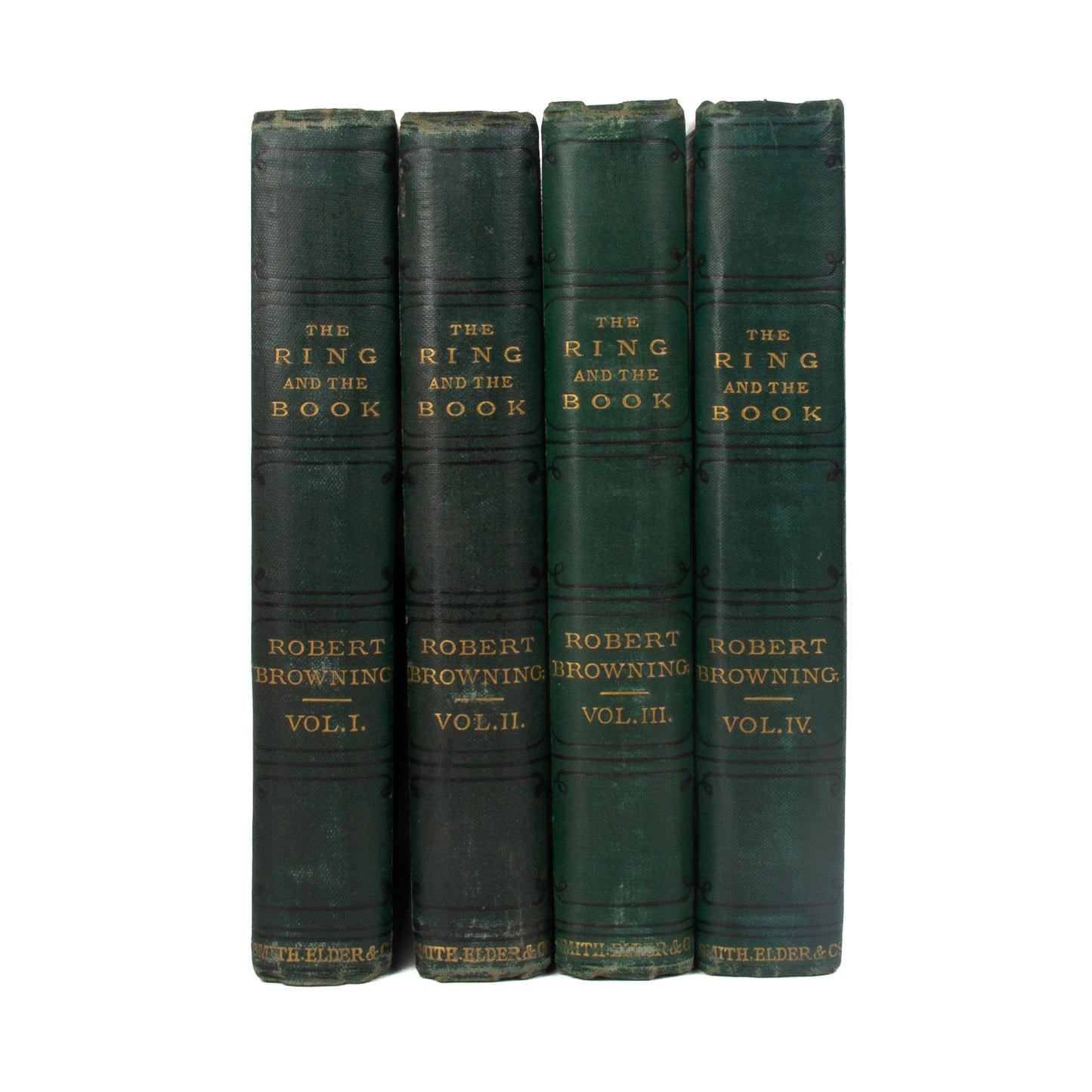 1868-69 ROBERT BROWNING. The Ring and the Book. First Edition in Custom Vertical Clamshell Box.