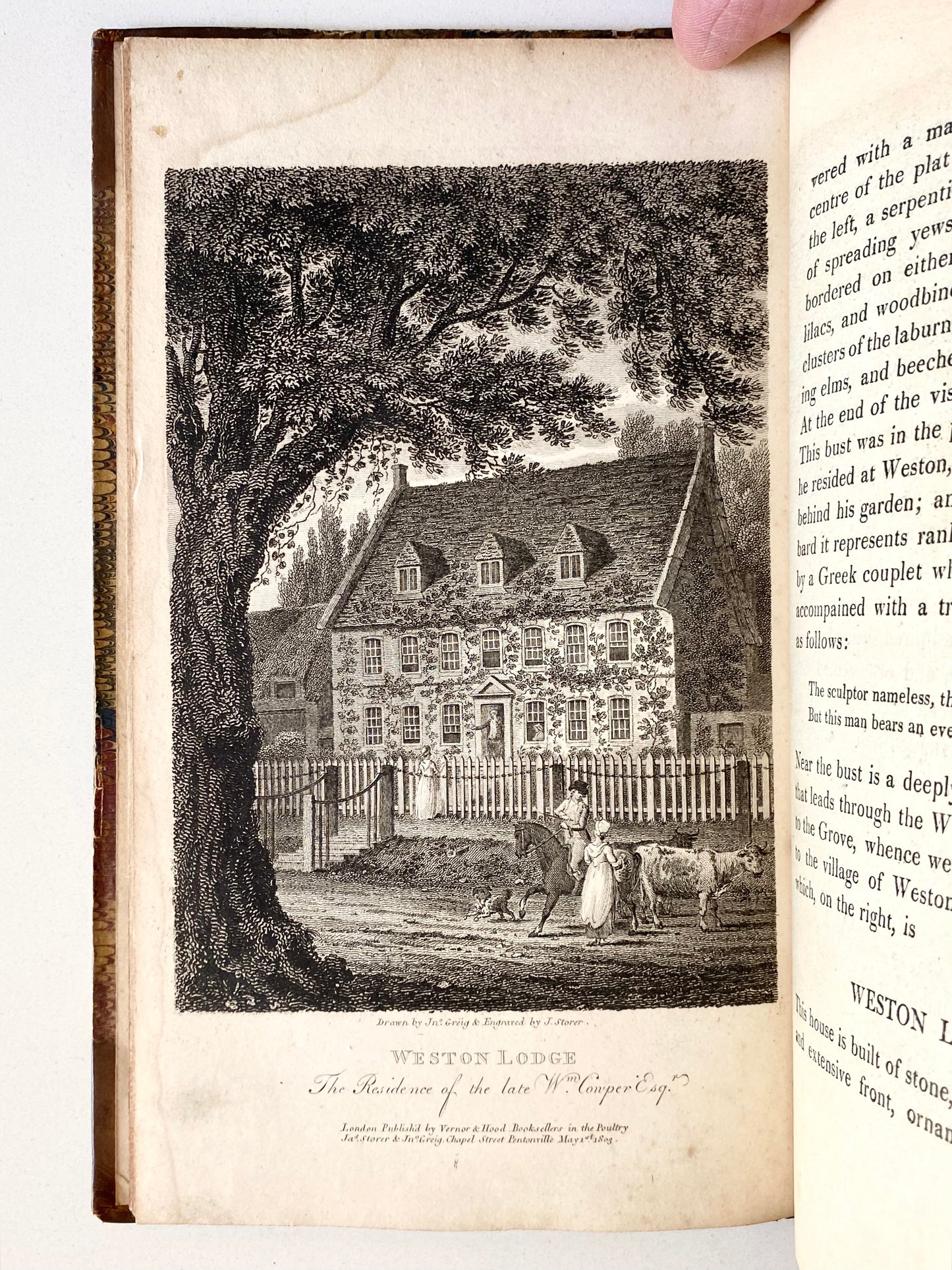 1804 WILLIAM COWPER. Beautifully Illustrated Life of Hymnist & Abolitionist, William Cowper.