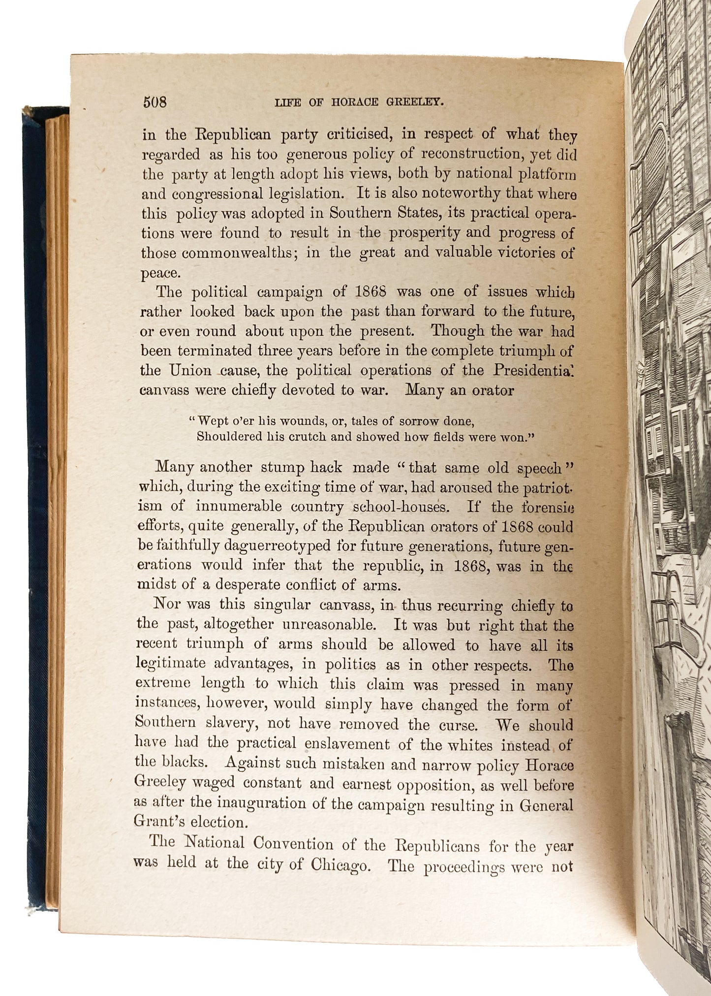 1890 HORACE GREELEY BIO. Extensive on Slavery, Abolition, Civil War, Underground Railroad, &c.