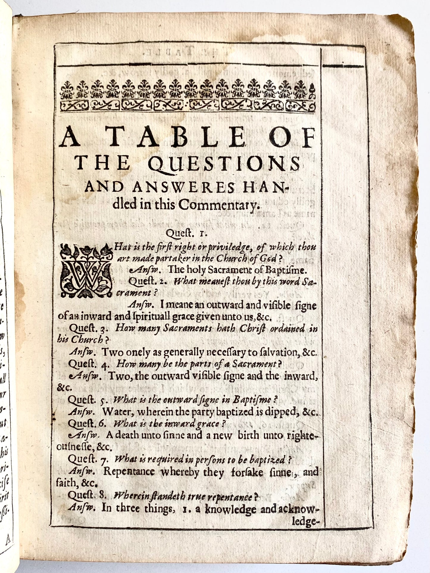 1635 JOHN MAYER. A Puritan Exposition of the Shorter Catechism. Rare - Spurgeon Recommended!