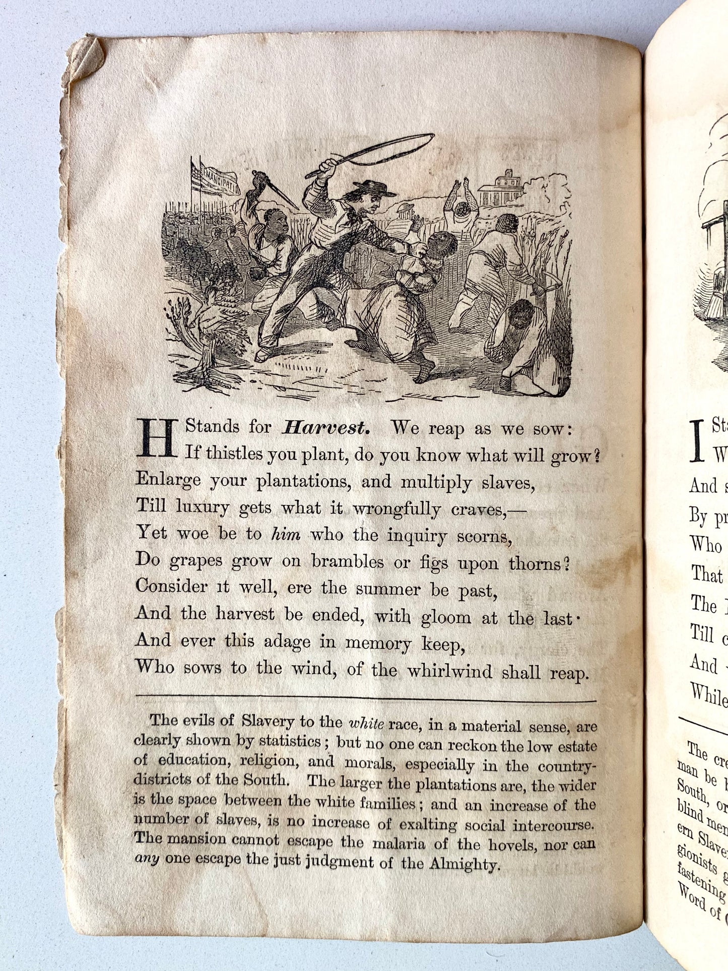 1864 CIVIL WAR & SLAVERY. An Abolitionist Anti-Slavery Primer for the Young. Abolition Provenance.