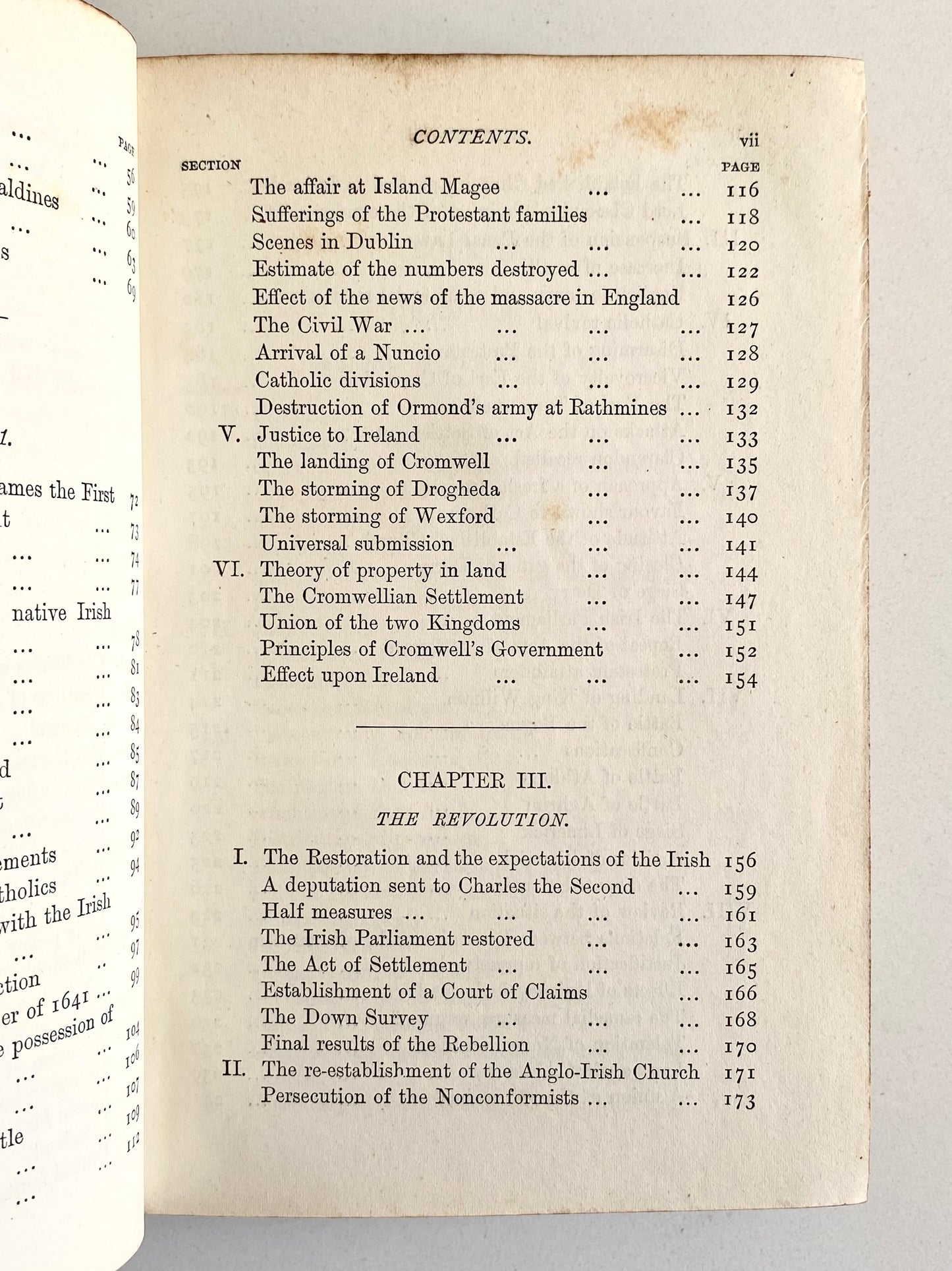 1881 J. A. FROUDE. History of Anarchy, Revolution, and Independence in Ireland.