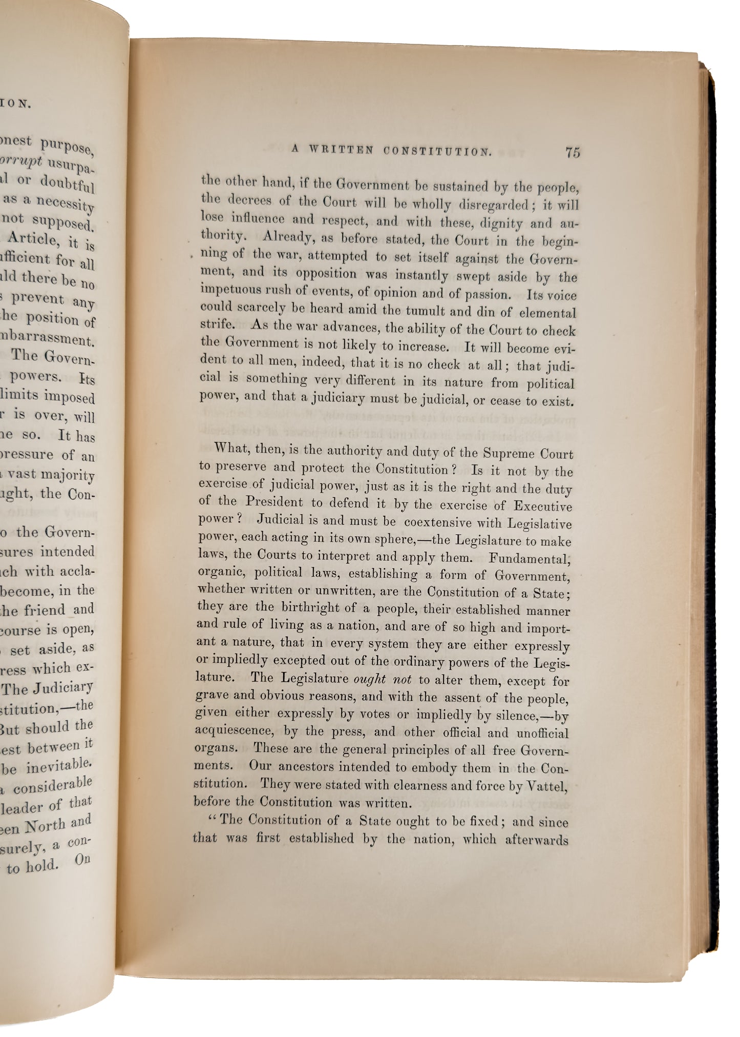 1862 SLAVERY & TRIAL OF THE CONSTITUTION. Henry Ward Beecher's Copy of Important Civil War Text.