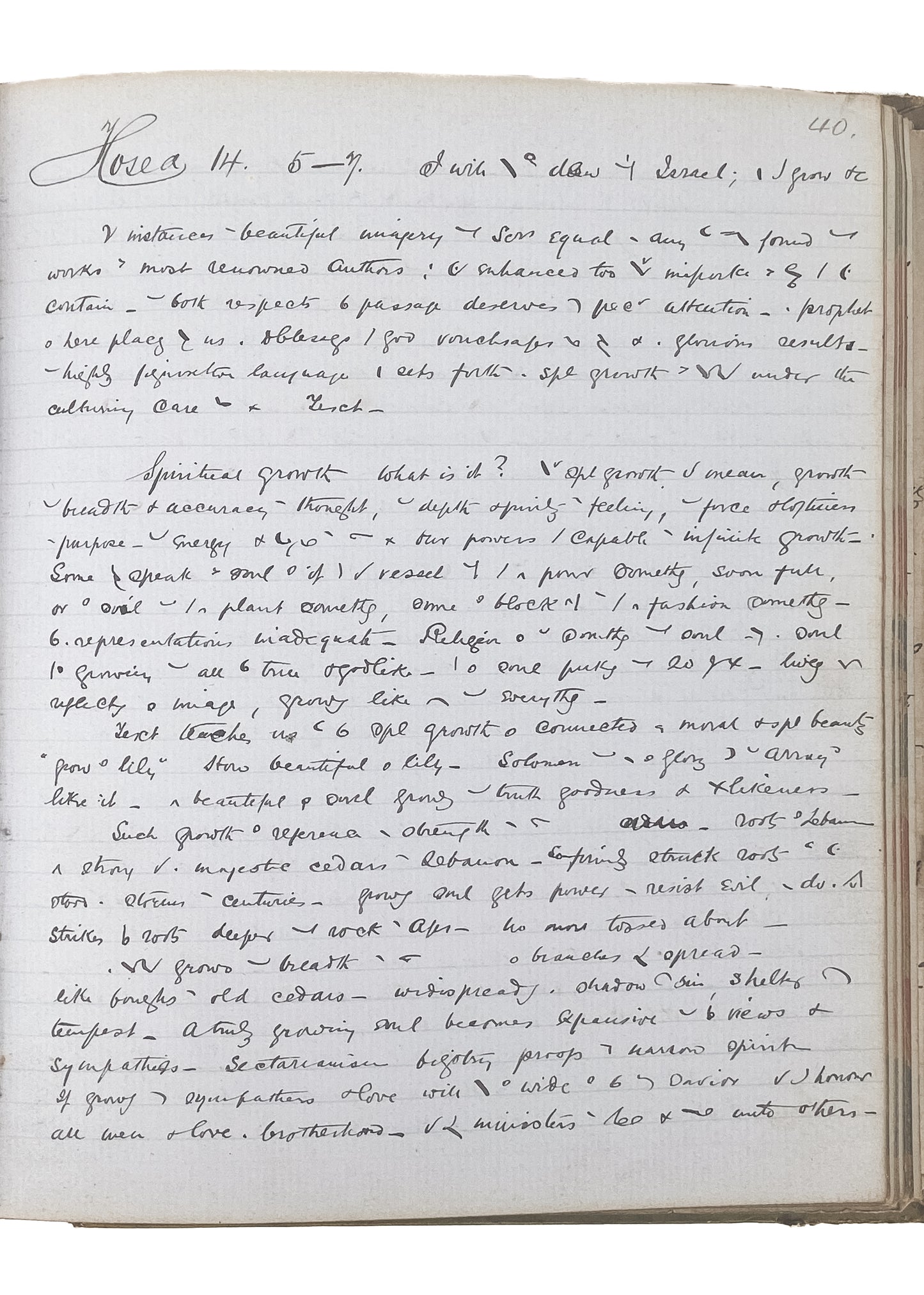 1886-1892 WESLEYAN SERMONS. 320pp Manuscript of 76 Sermons by Wesleyan Circuit Preacher.