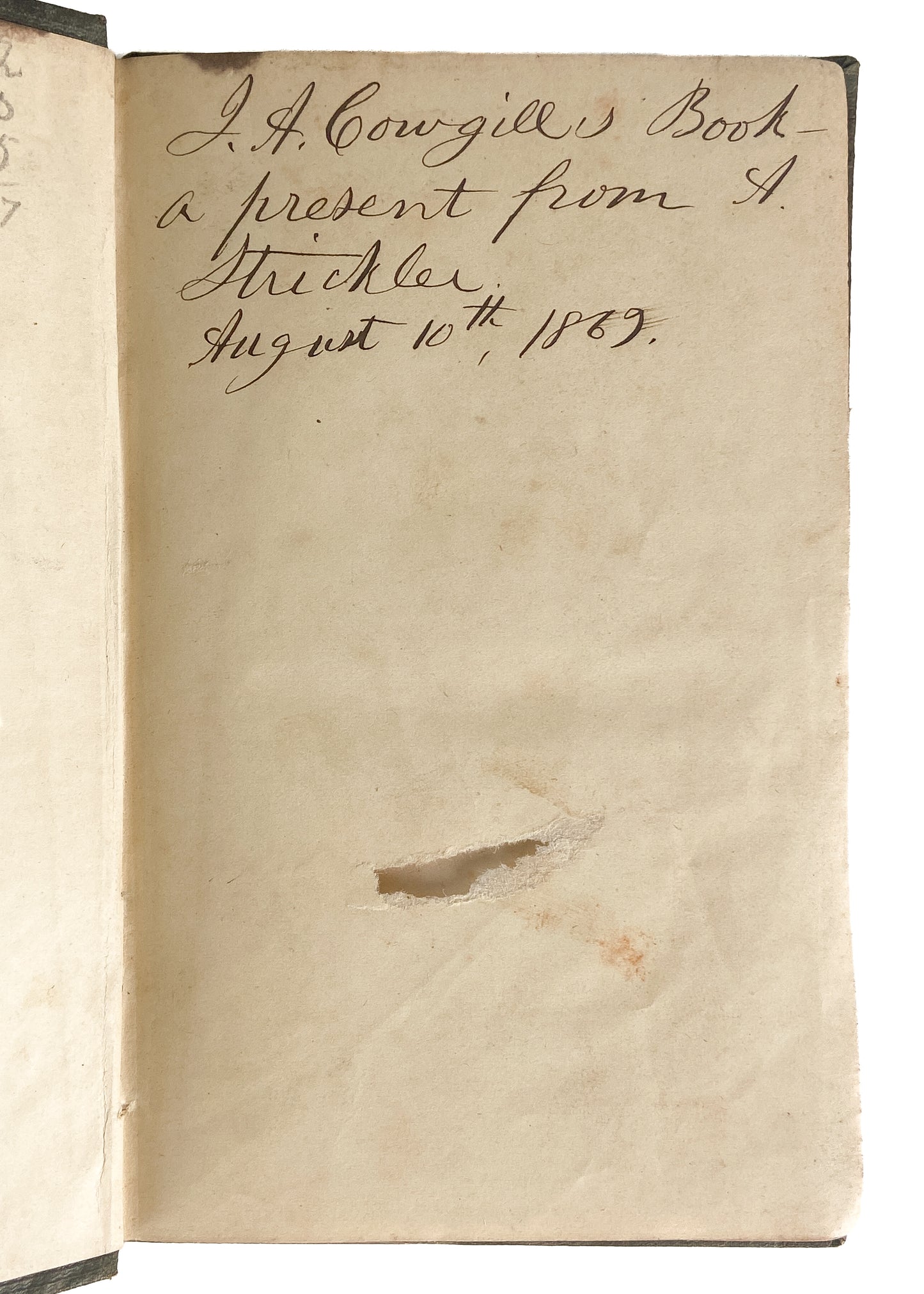 1851 R. DOUGLASS. Presbyterian Writes against Baptist & Church of Christ Re-Baptizers in New England.