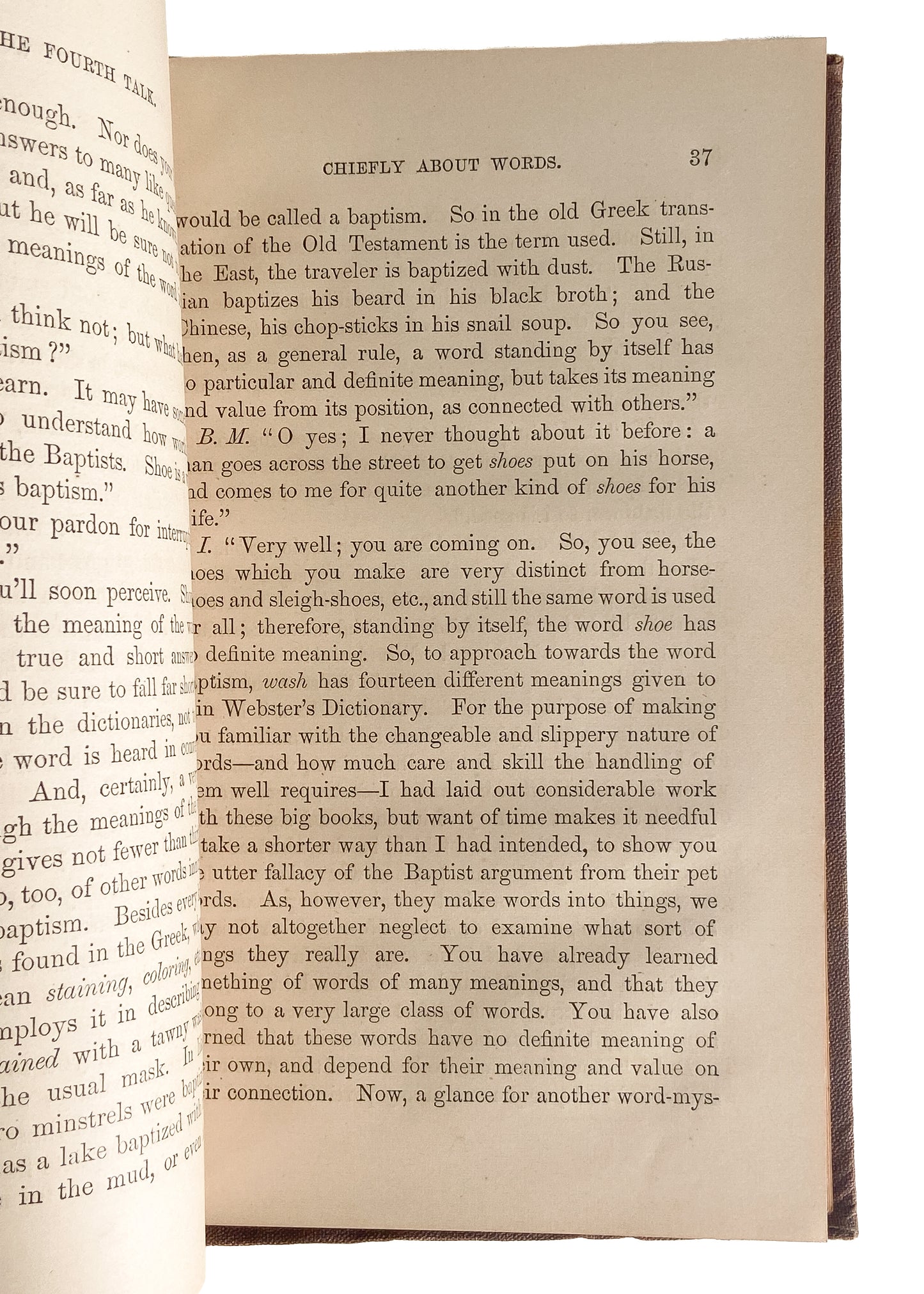 1868 DANIEL DANA Jr. Baptology. My Bootmaker and I on Modes of Baptism. Anti-Baptist, Christian Church
