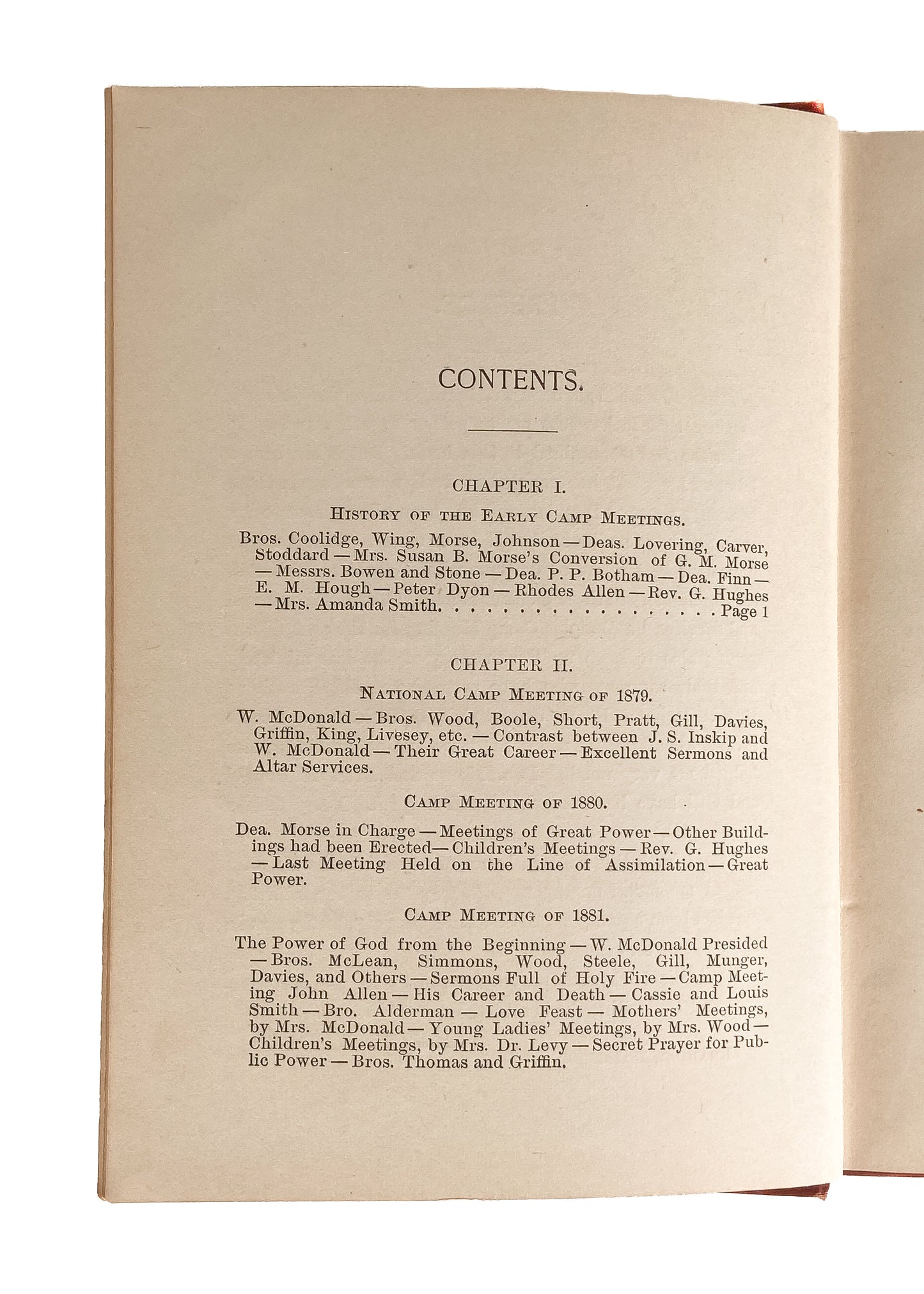 1890 DOUGLAS CAMP-MEETING. Illustrated History of Holiness & Revival Camp-Meeting.