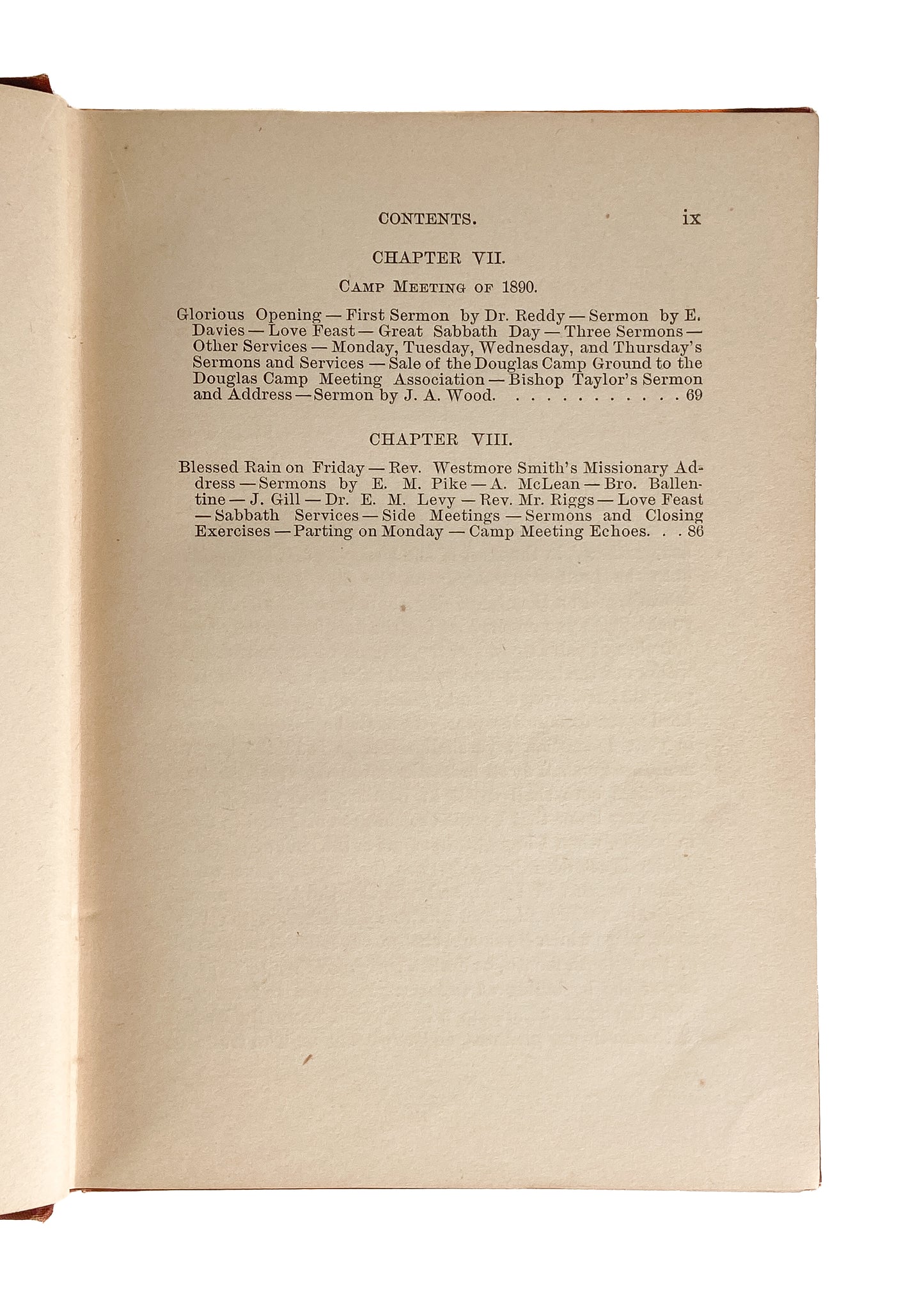 1890 DOUGLAS CAMP-MEETING. Illustrated History of Holiness & Revival Camp-Meeting.
