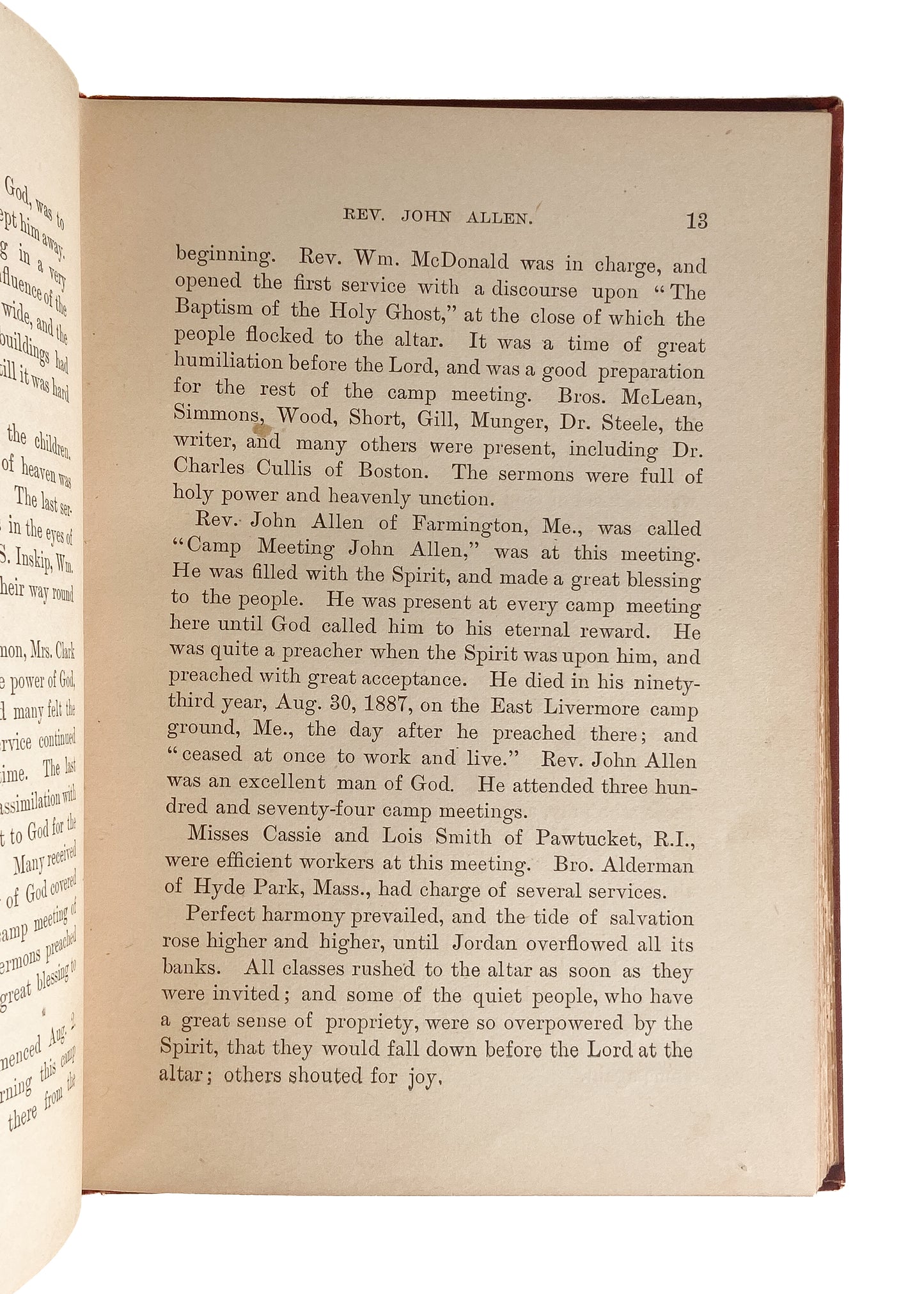 1890 DOUGLAS CAMP-MEETING. Illustrated History of Holiness & Revival Camp-Meeting.