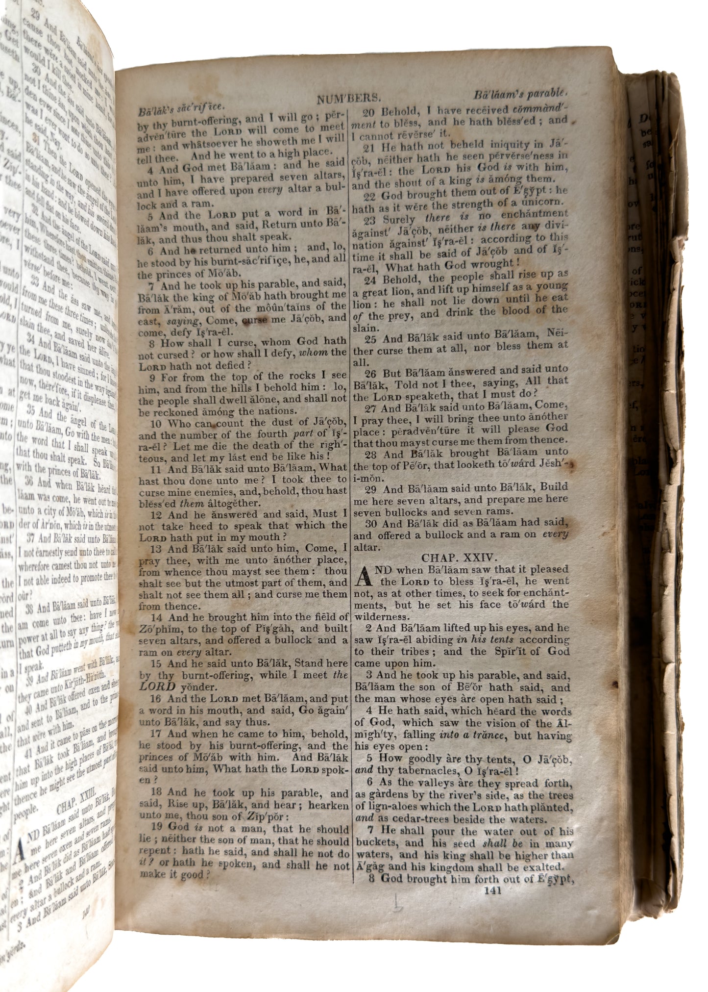 1826 PRONOUNCING BIBLE. Provenance to Influential Early Abortion Death and Court Case.