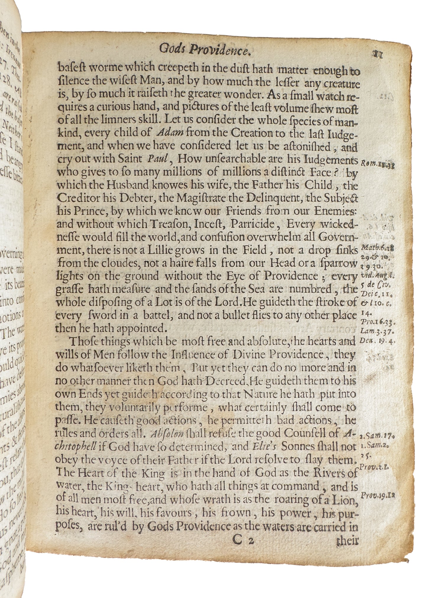 1642 EDWARD CORBETT. Westminster Assembly Puritan on God's Sovereignty at Outbreak of Civil War.