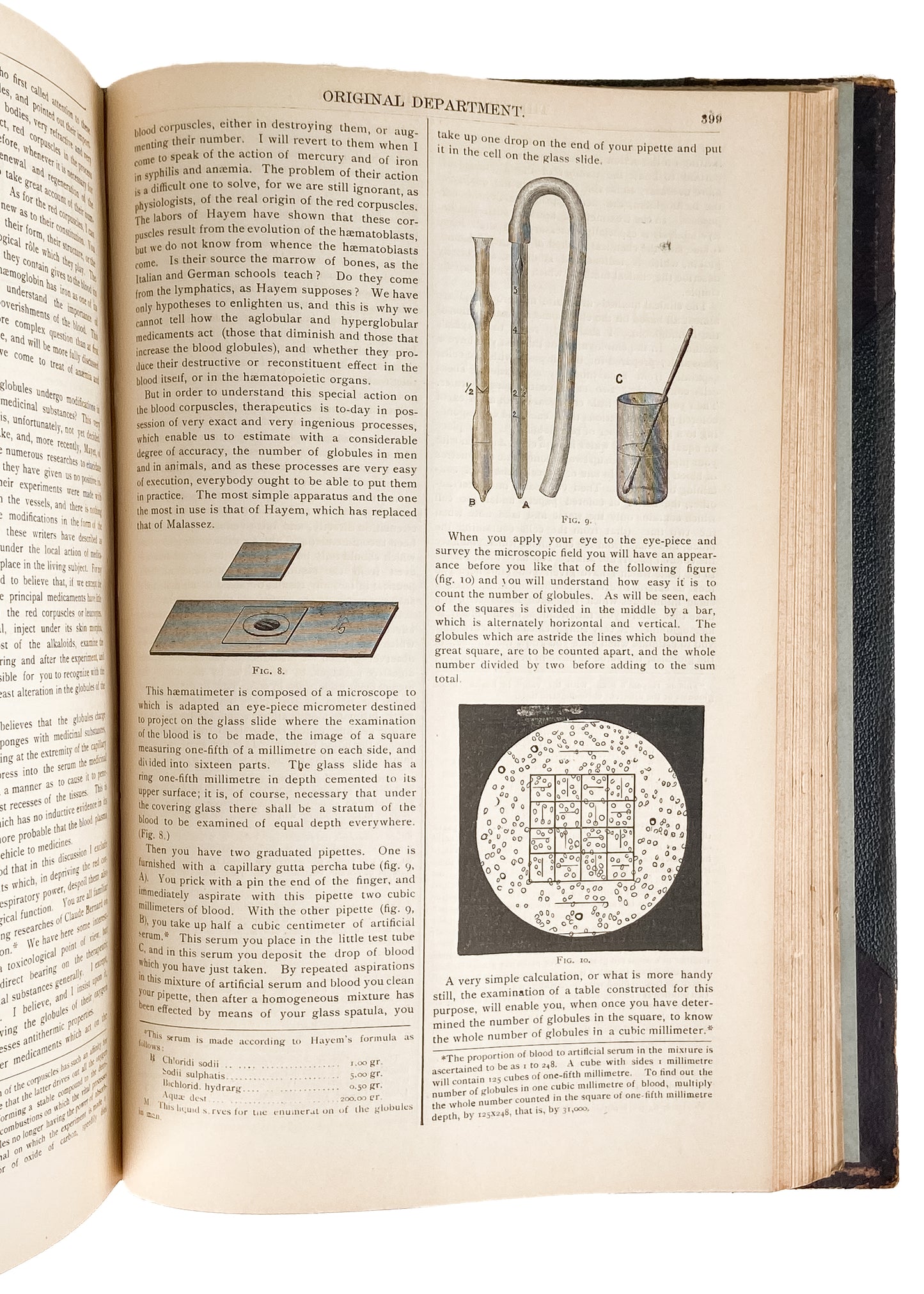 1883 THERAPEUTIC GAZETTE. Early Medical Research Journal - Drinking Blood, Cocaine Opium & Marijuana; STD's.