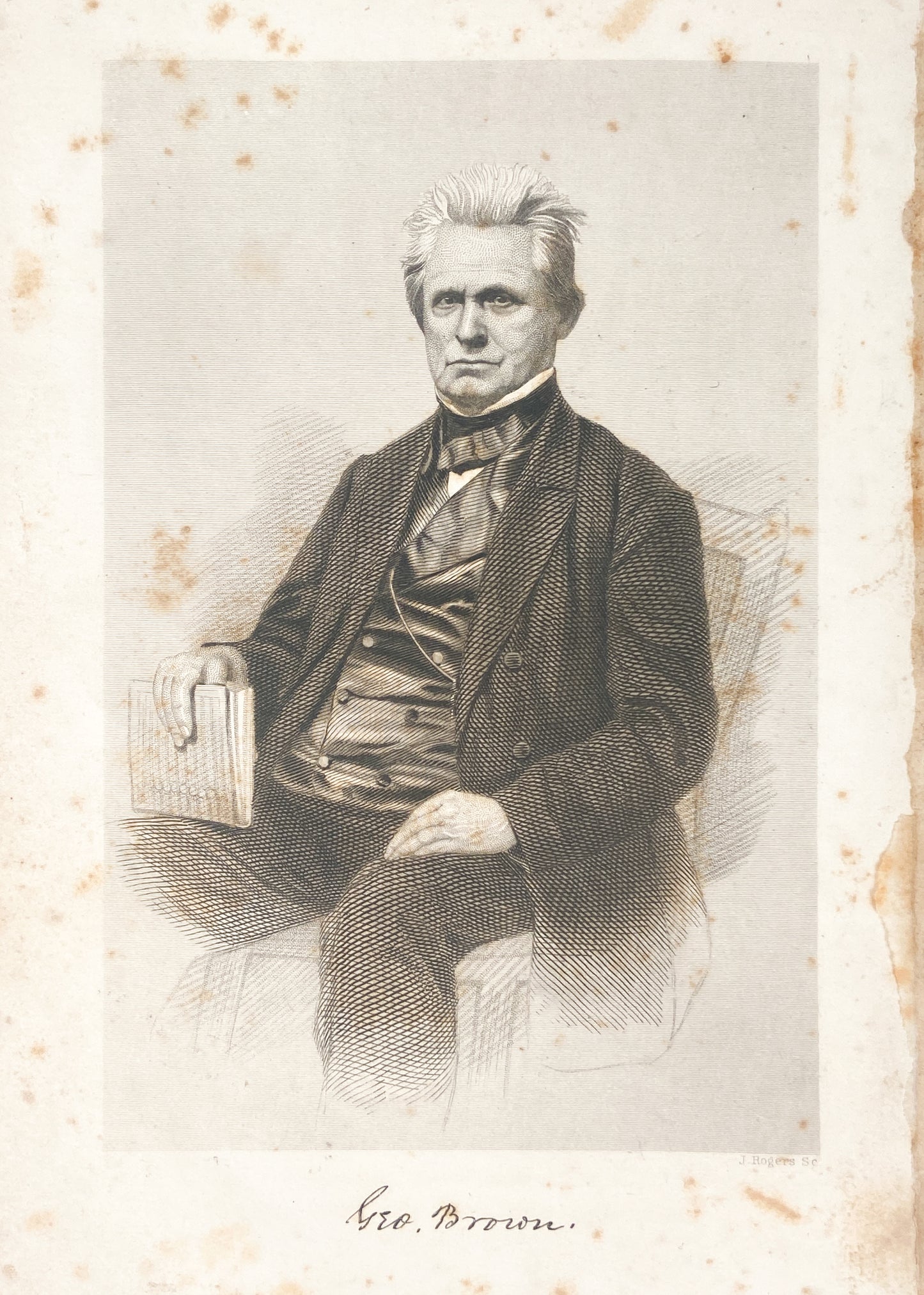 1868 GEORGE BROWN. Rare Second Great Awakening Memoir - Circuit Preacher - Abolition & Slavery.