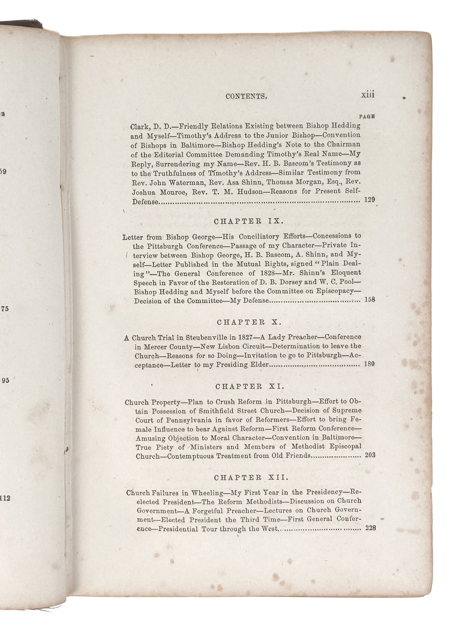 1868 GEORGE BROWN. Rare Second Great Awakening Memoir - Circuit Preacher - Abolition & Slavery.