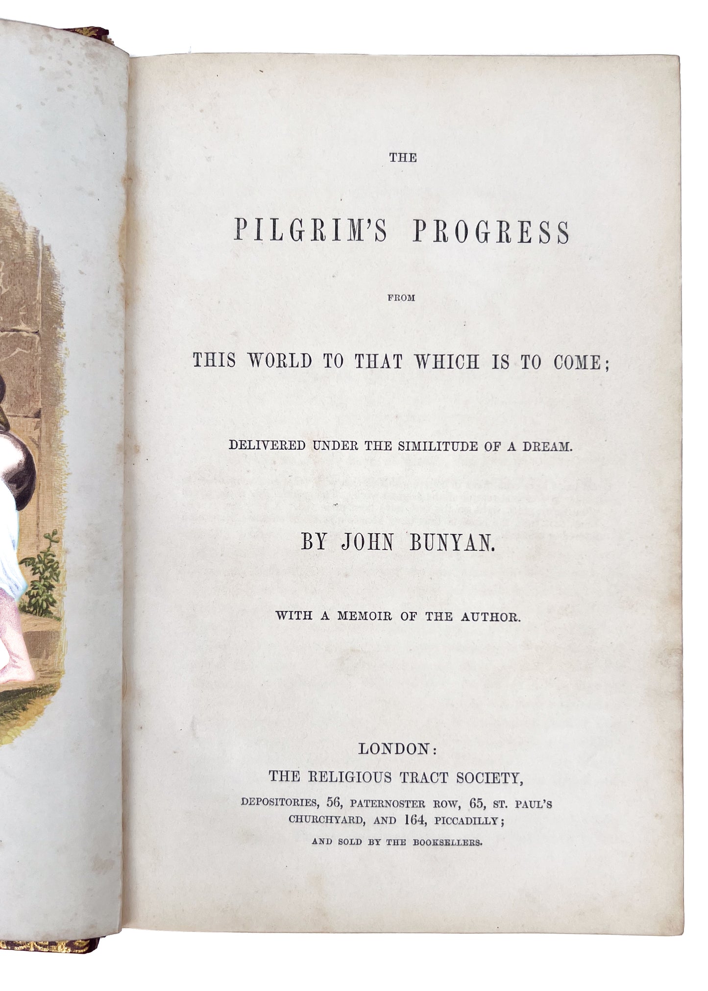 1870 JOHN BUNYAN. The Pilgrim's Progress from This World. Superb Morocco Binding.
