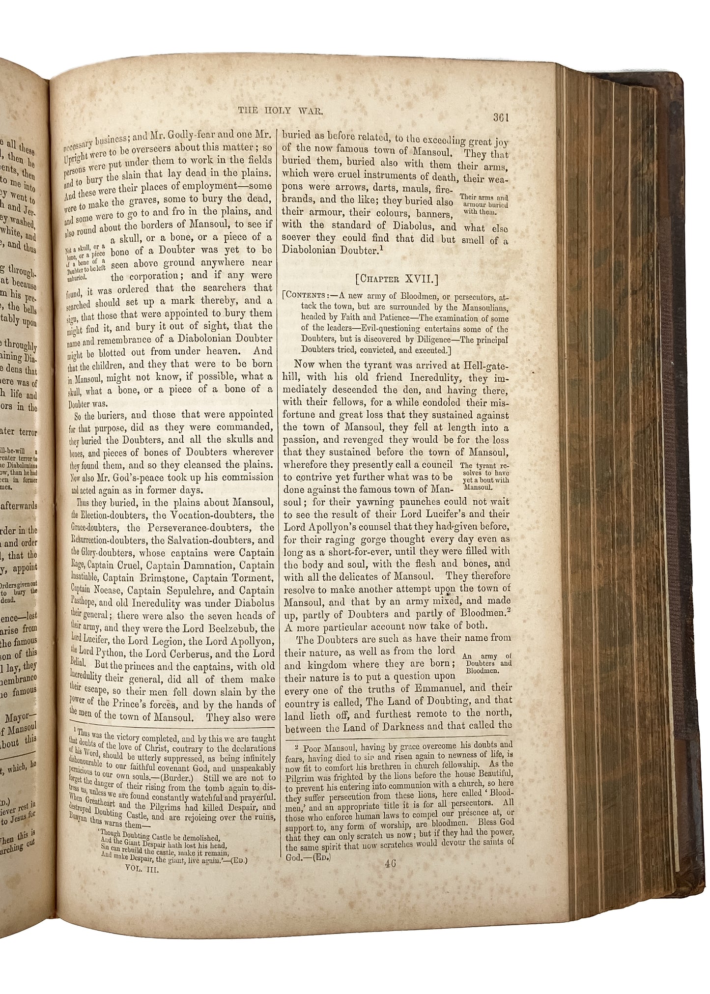 1862 JOHN BUNYAN. The Allegorical, Figurative, and Symbolical Works of John Bunyan.