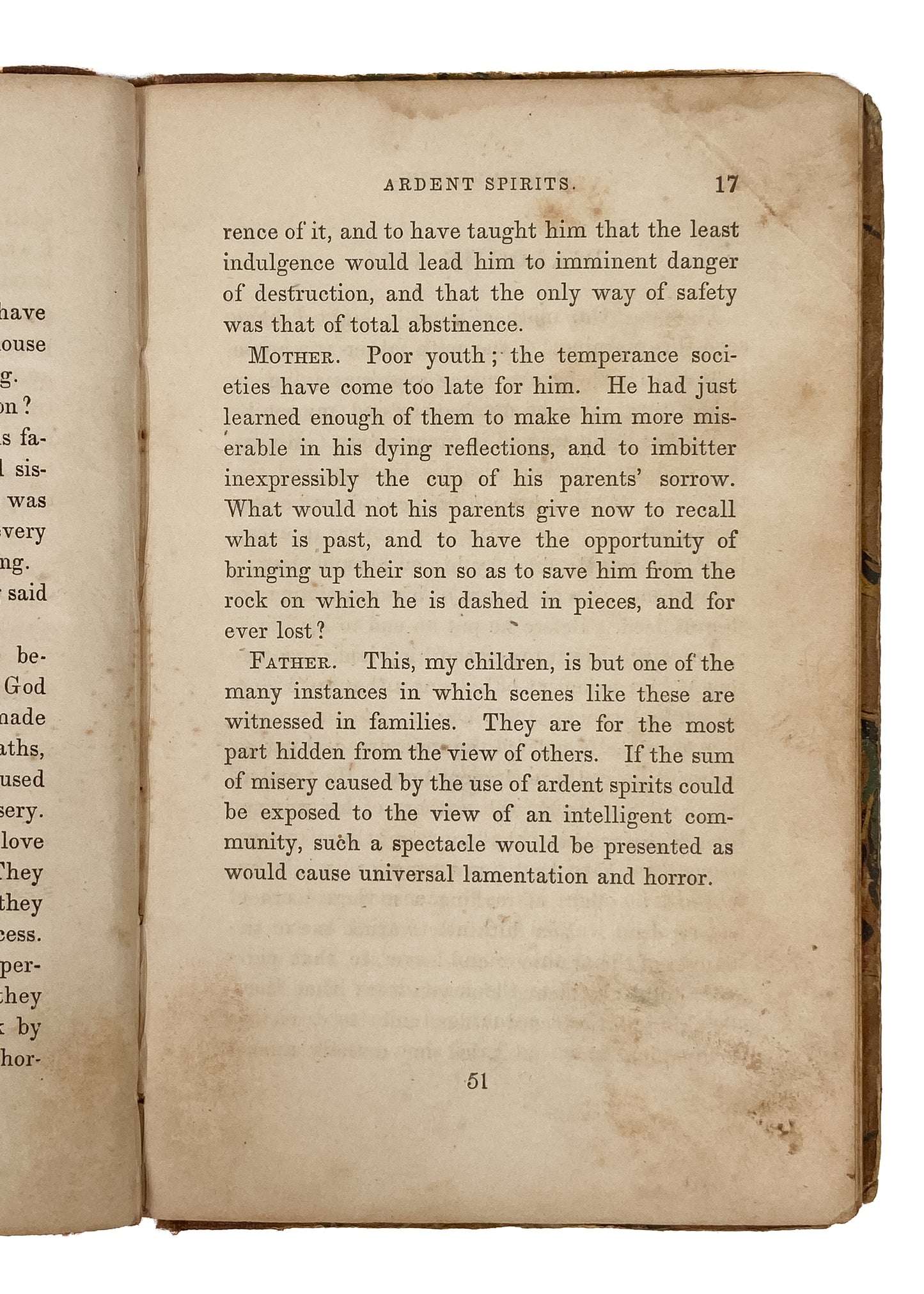 1850 TEMPERANCE - ANTI-SALOON. Ten Dialogues on the Effects of Ardent Spirits
