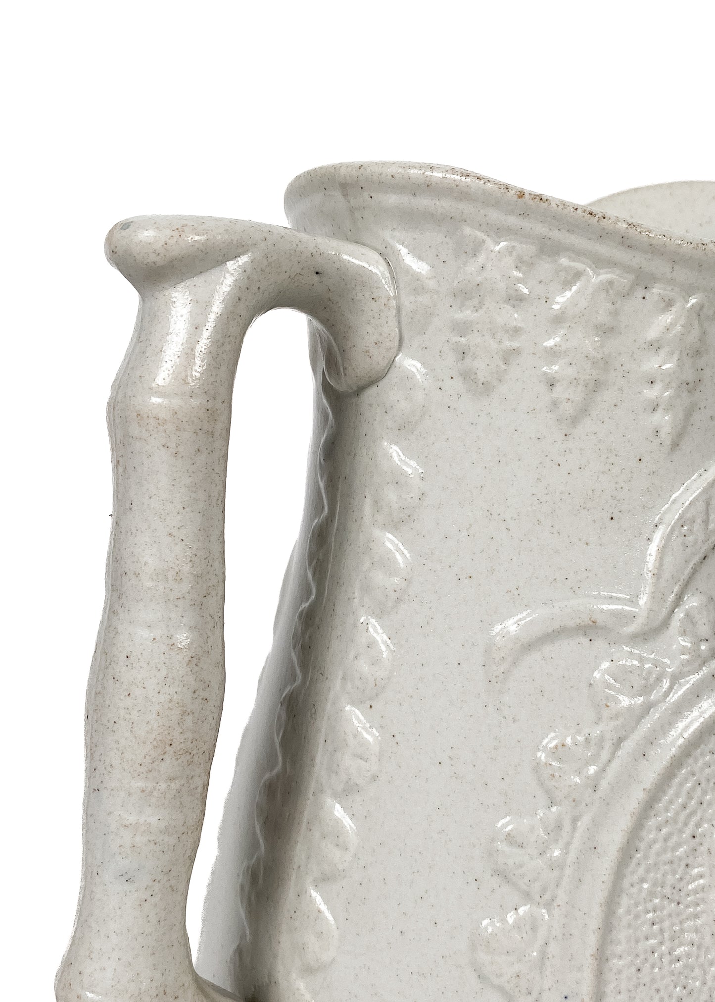 1874 D. L. MOODY & IRA D. SANKEY. Salt Glaze Stoneware Pitcher from 1874 Revival. Pristine!
