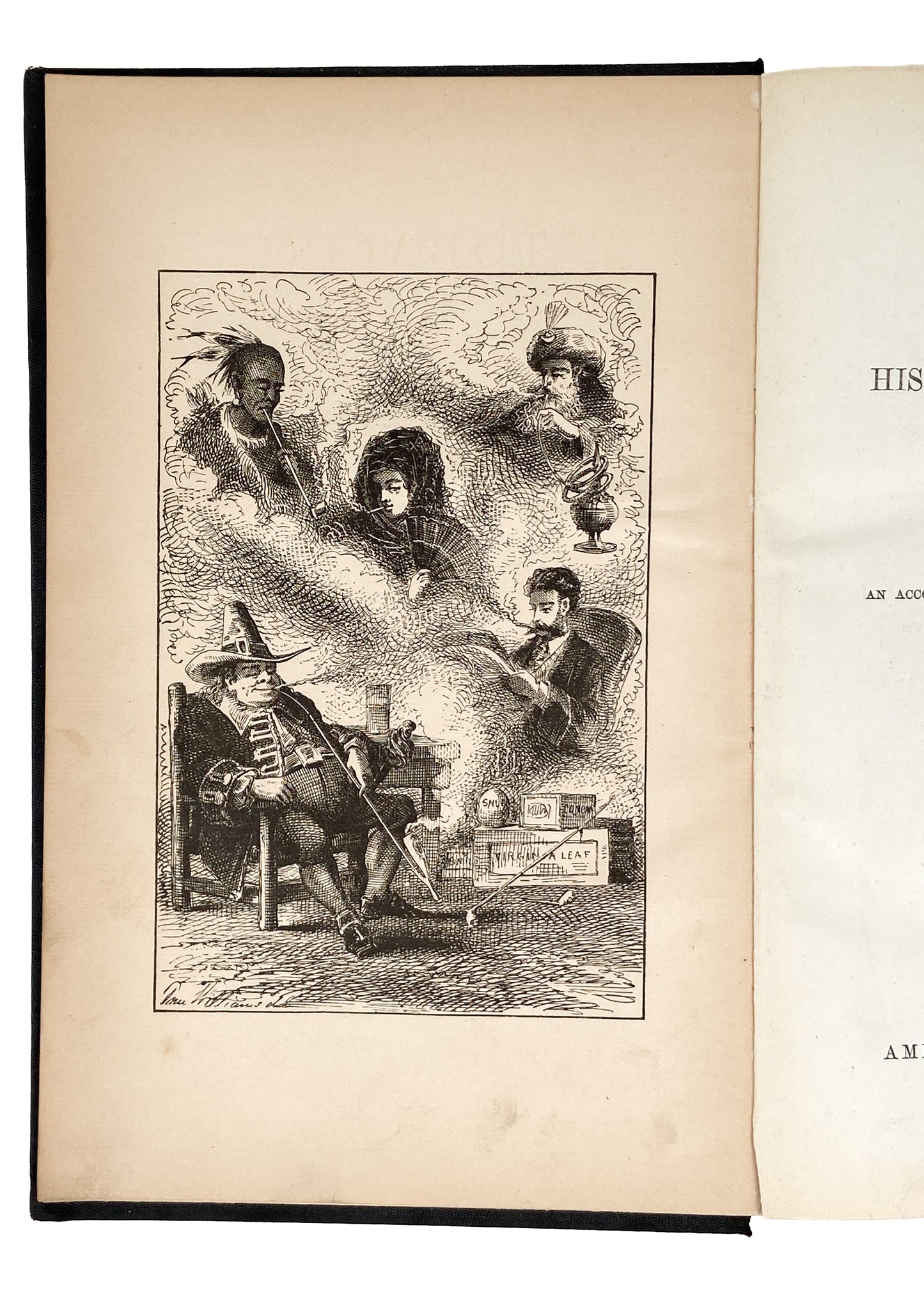 1875 E. R. BILLINGS. Tobacco. Its History, Varieties, Culture, Manufacture & Use. 100 Illustrated.
