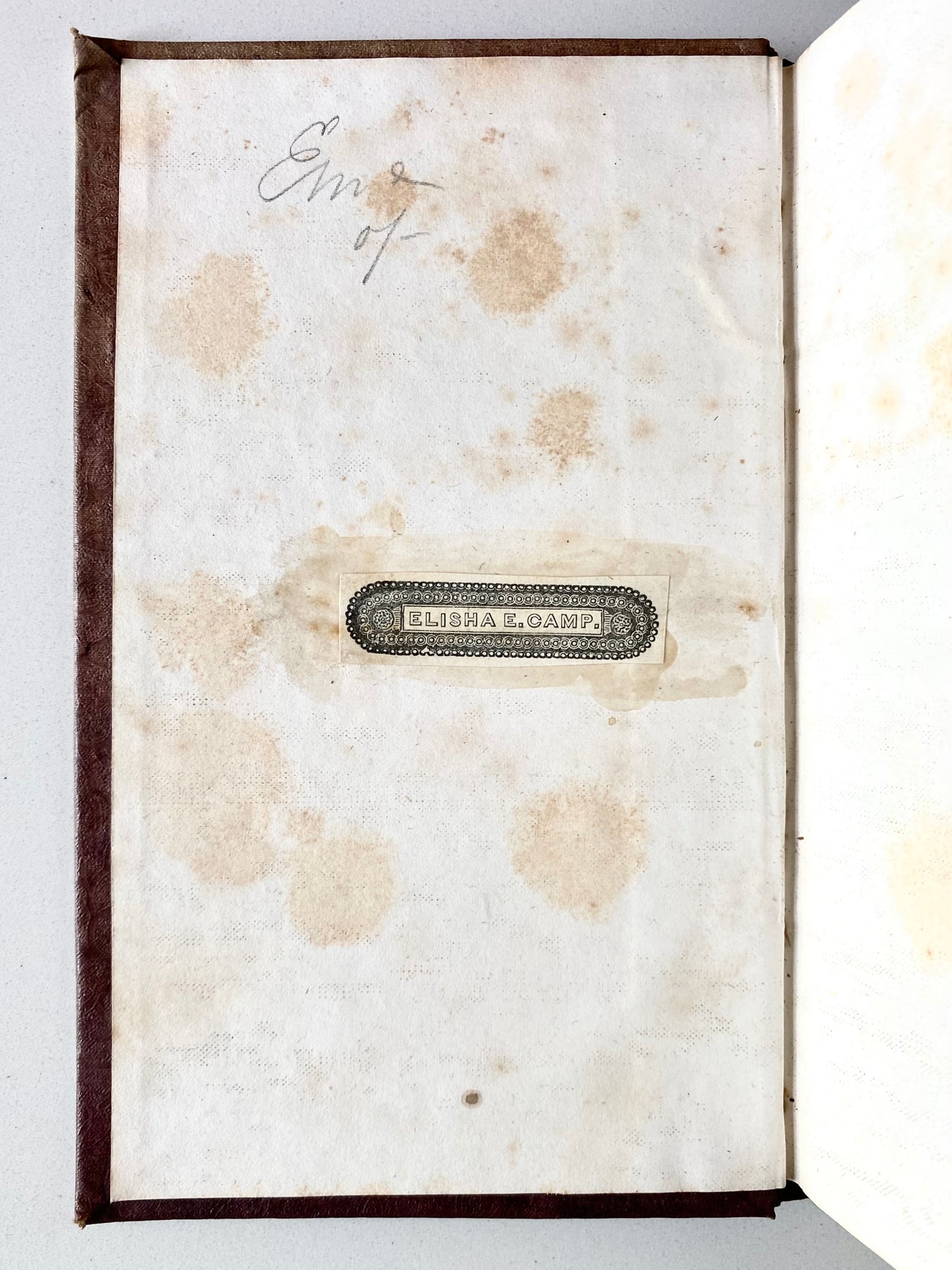 1836 A. D. EDDY. Dangers and Duties of Youth. Wonderful Civil War Hero Provenance!