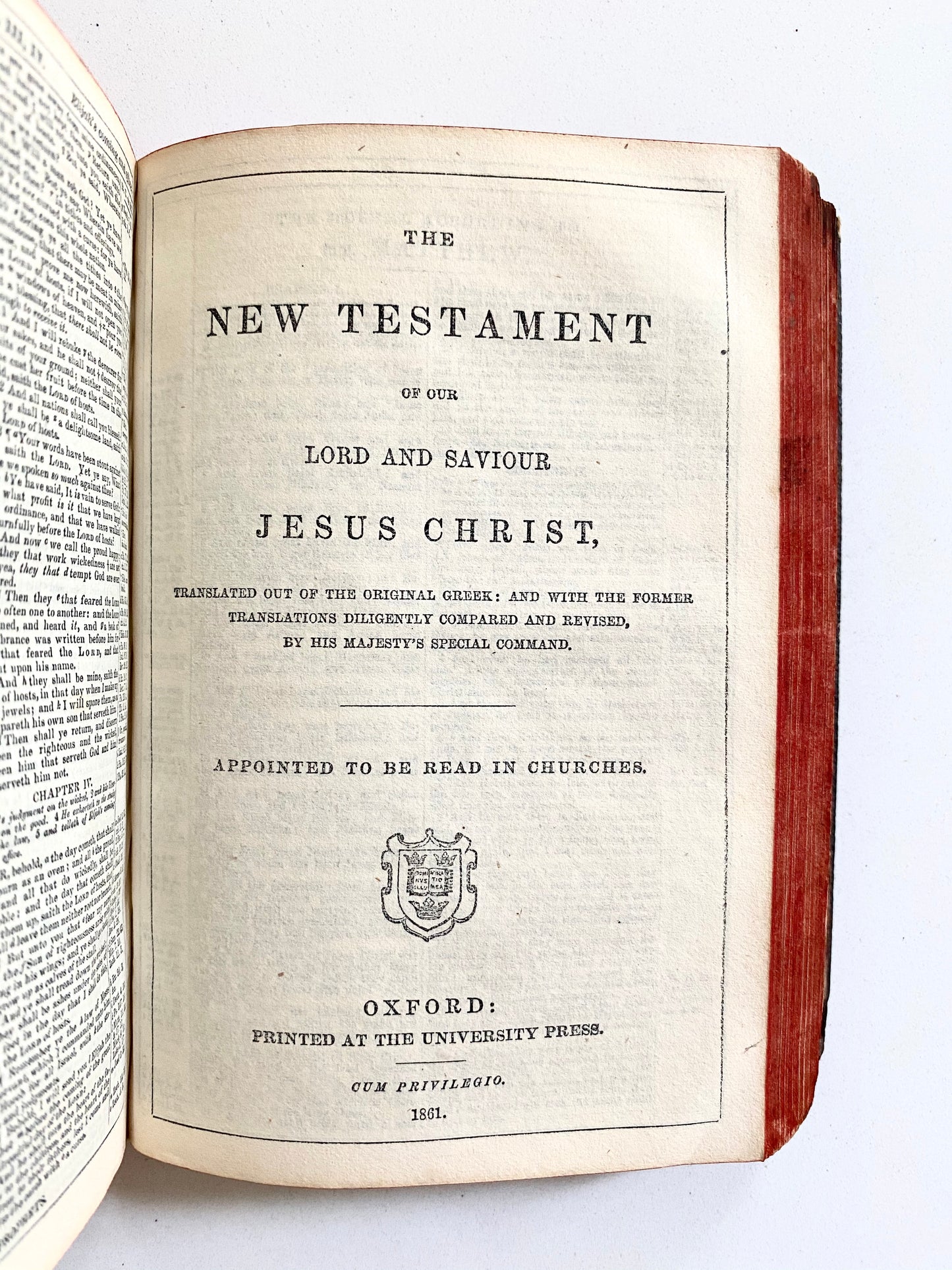 1860 CIVIL WAR. Holy Bible Presented to Soldiers of 43rd Regiment, New York by Civil War Chaplain!