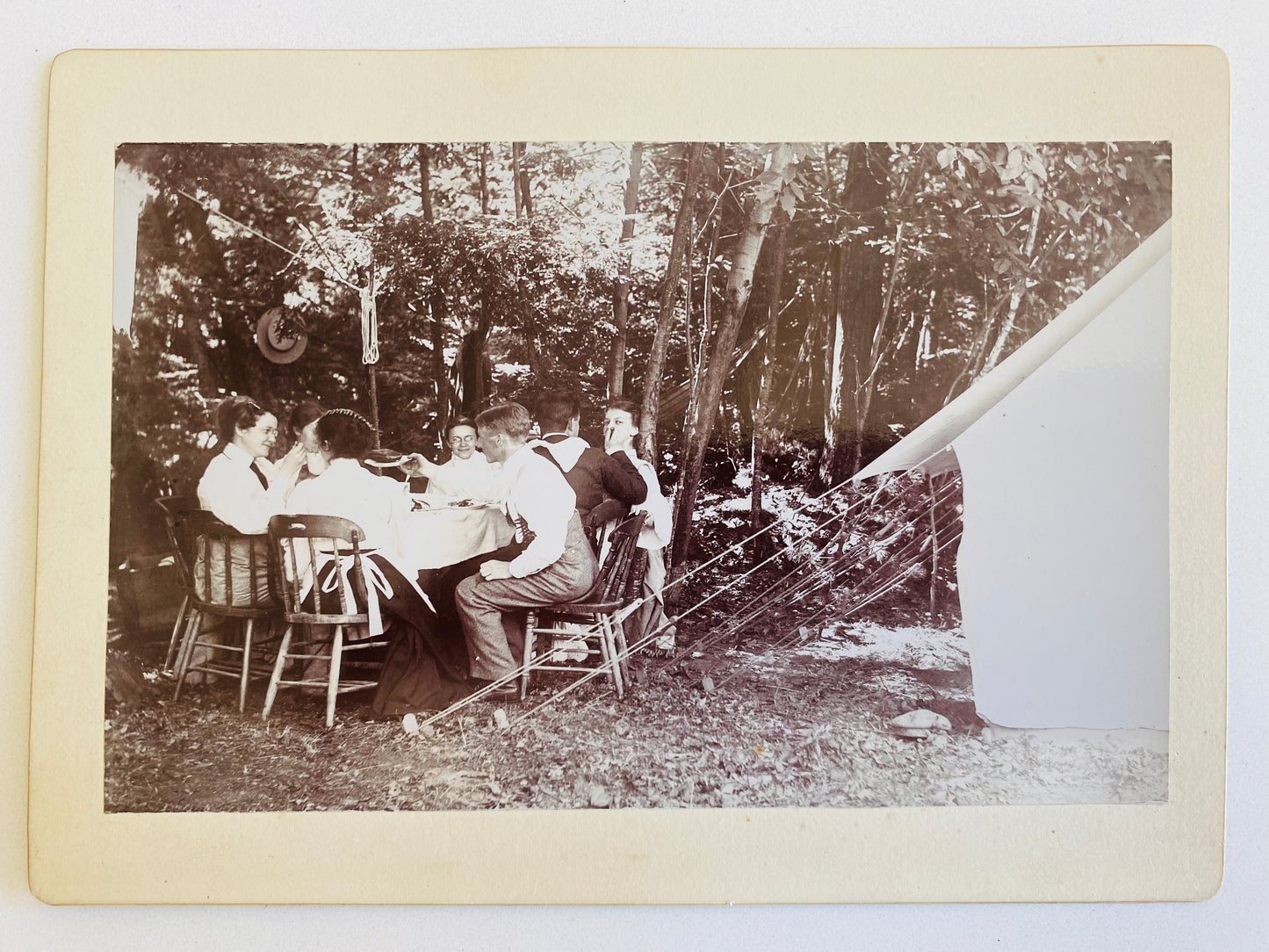 1885 A. T. PIERSON & Others. Six Rare Cabinet Photos from 1885 Northfield Conference - D. L. Moody