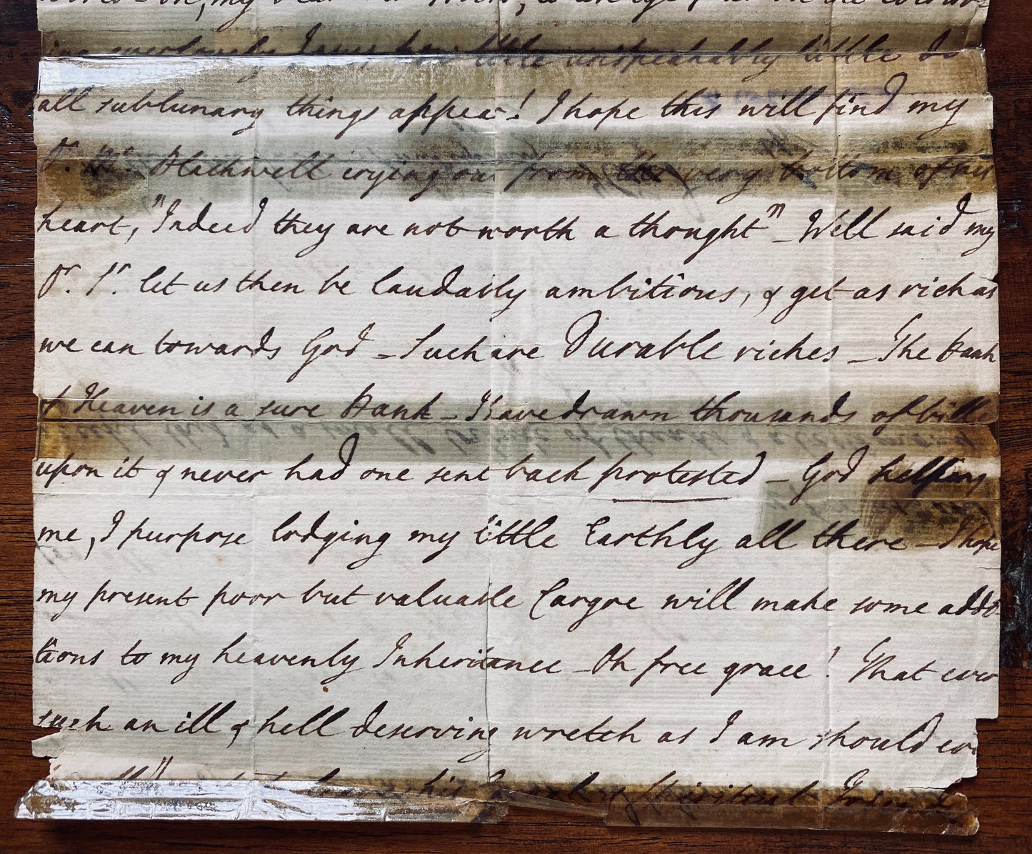 1754 GEORGE WHITEFIELD. Important Autograph Letter on His Way to America to Financier of the Great Awakening!