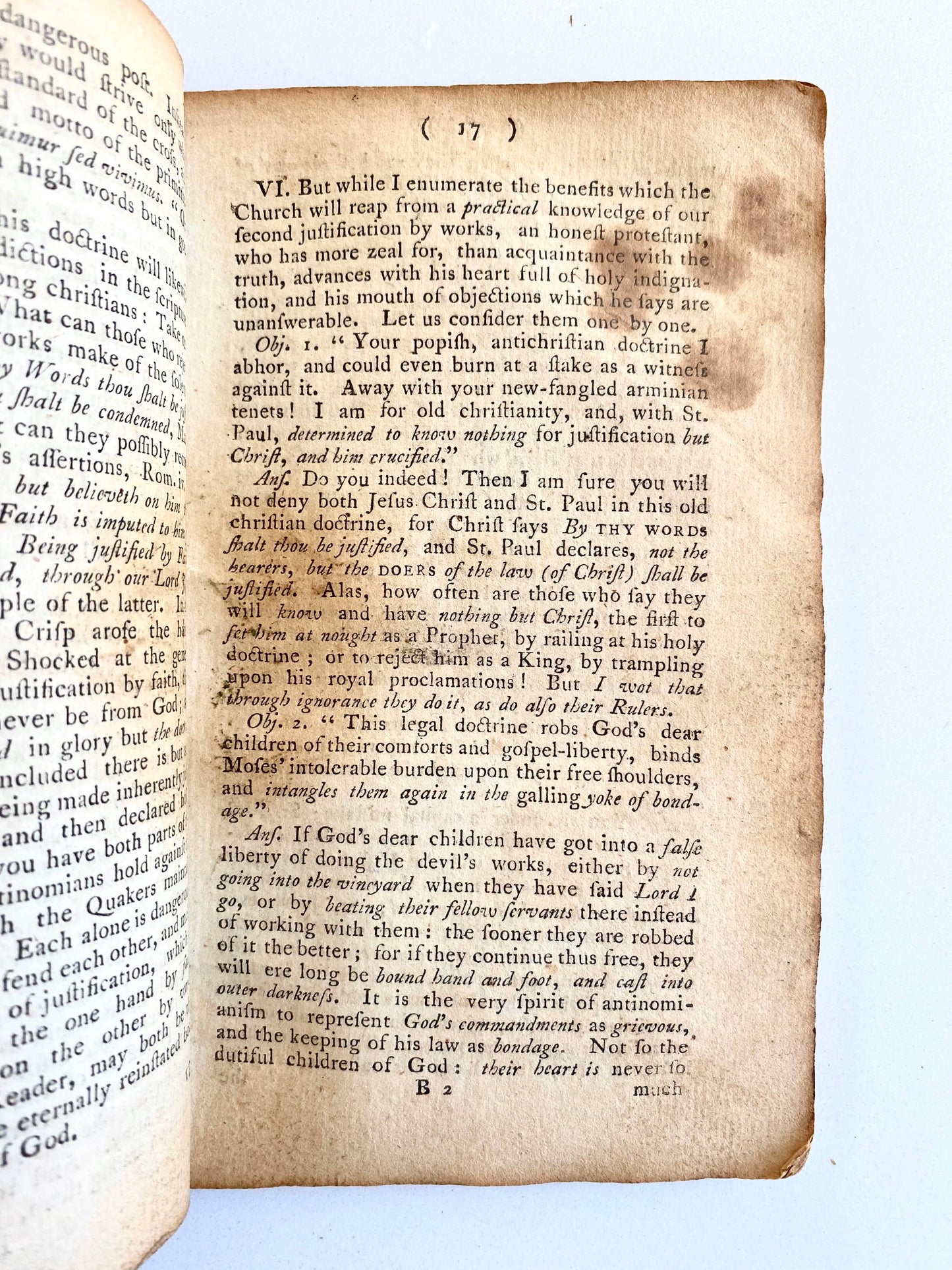 1778 JOHN FLETCHER. Second Check to Antinomianism, Vindicating the Minutes of John Wesley.