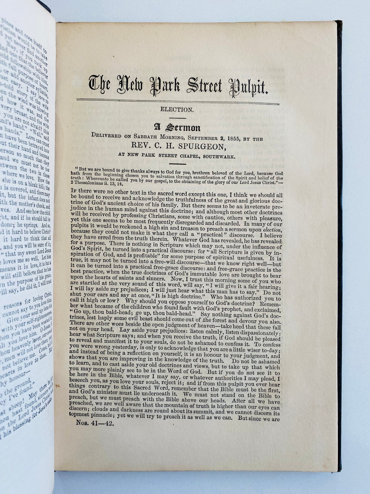 1863 C. H. SPURGEON. Sermons Upon Divine Grace and Human Responsibility. Exceptionally Rare!