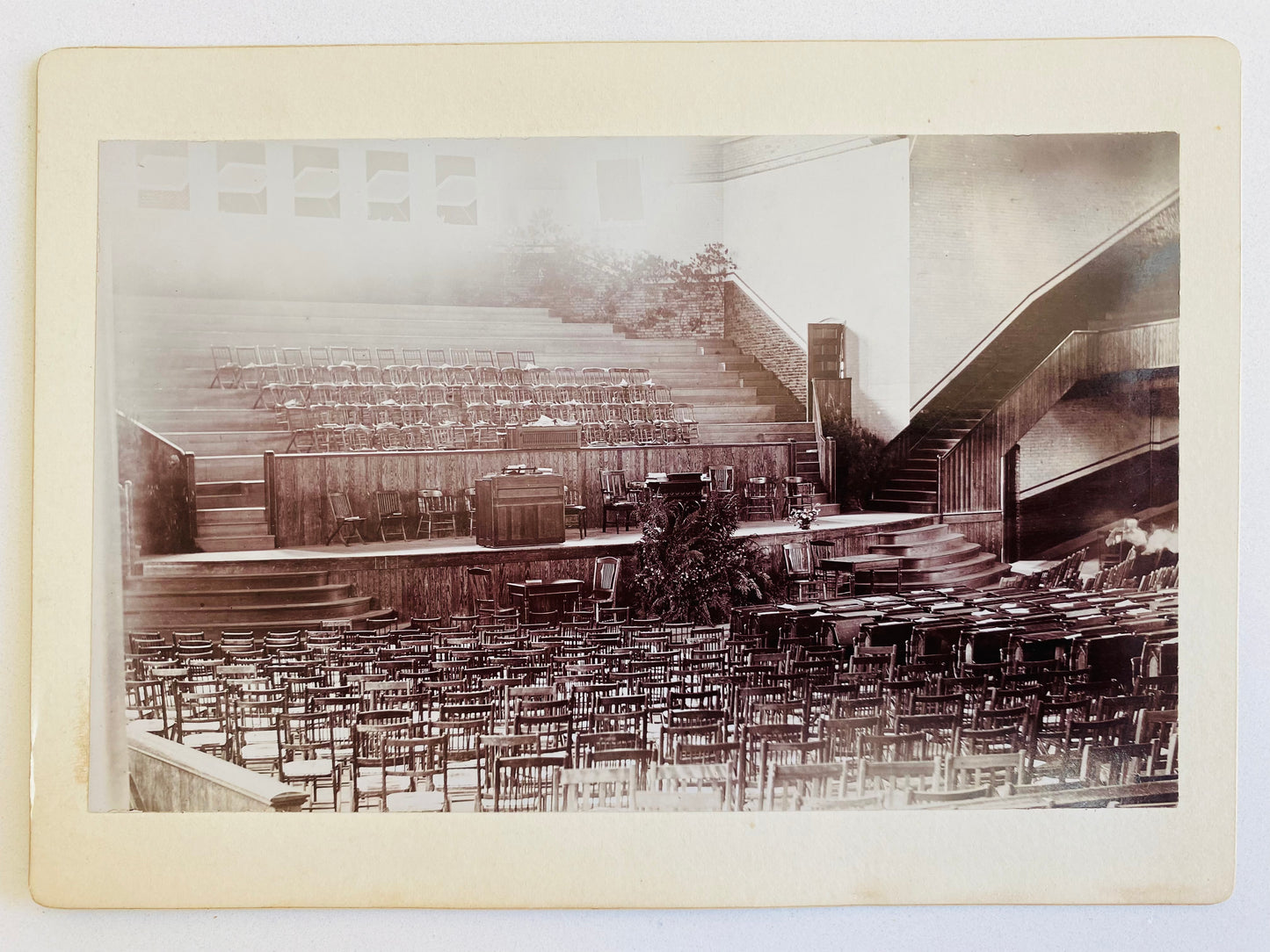 1885 A. T. PIERSON & Others. Six Rare Cabinet Photos from 1885 Northfield Conference - D. L. Moody