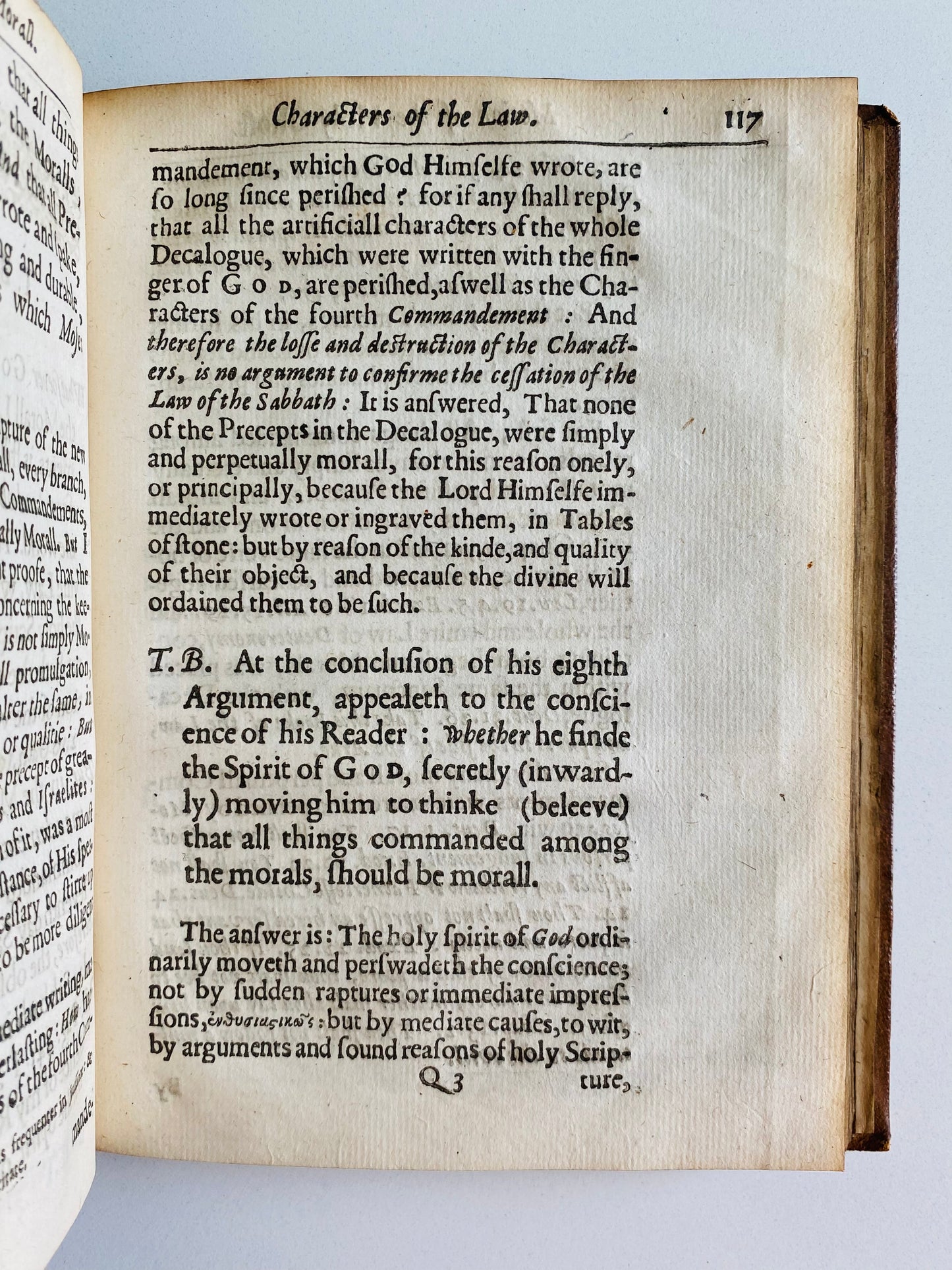 1635 WILLIAM WILBERFORCE. Personal Copy of Treatise on Beauty & Usefulness of the Sabbath.