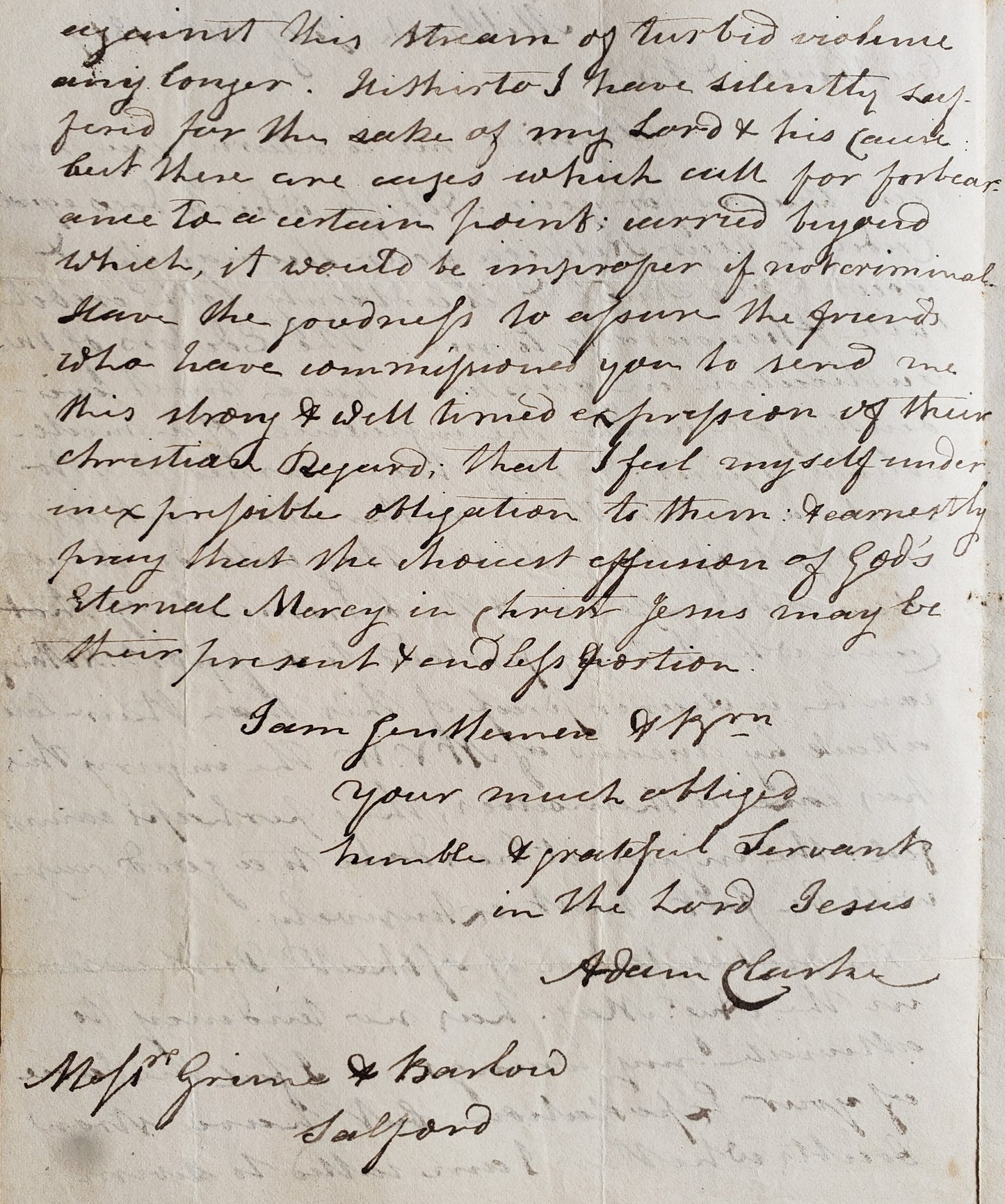 1819-1829 ADAM CLARKE. Series of 7 Autograph Letters on Slavery, Personal Matters, Missions, & More!