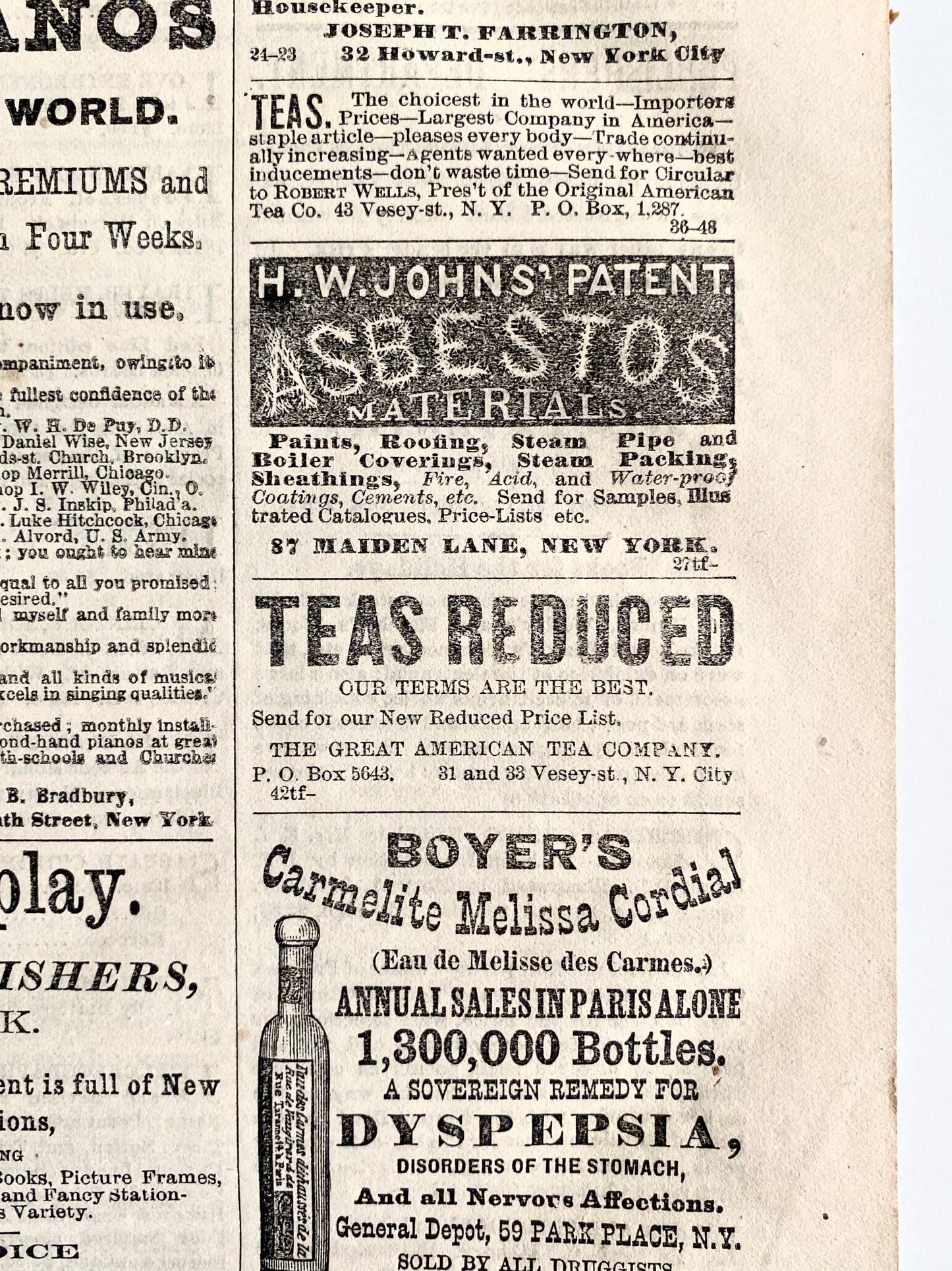 1877 THE CHRISTIAN ADVOCATE. Massive 18 Inch Methodist, Holiness, Camp-Meeting Periodical.