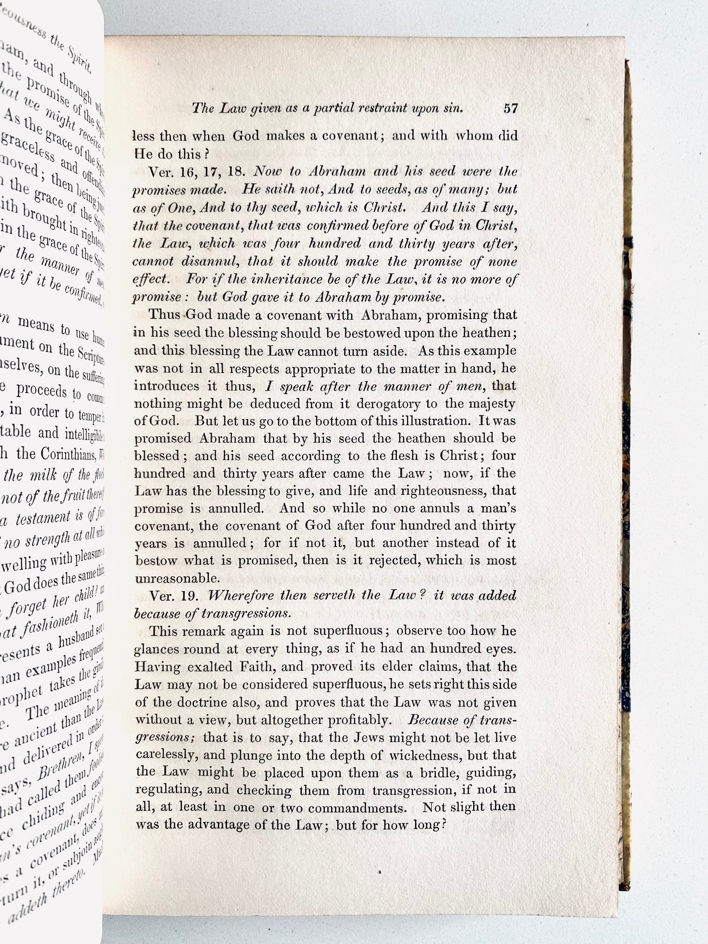 1840 JOHN CHRYSOSTOM. Homilies on the Epistles to the Galatians and Ephesians. Superb Vellum Binding.