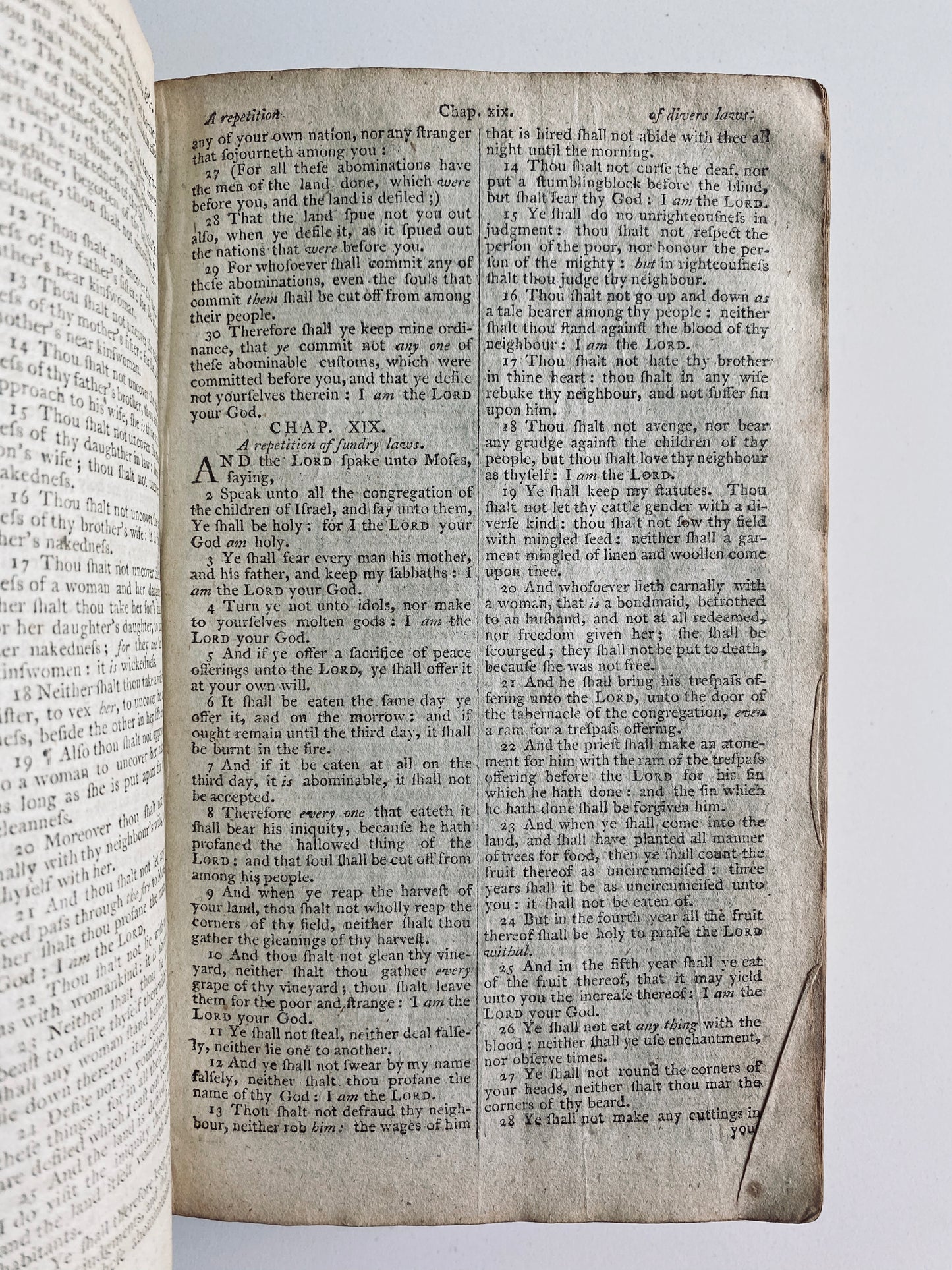 1801 GOD + A BAD TYPESETTER. The Murder's Bible. Rare 1801 Deviant Misprint Edition of King James Bible