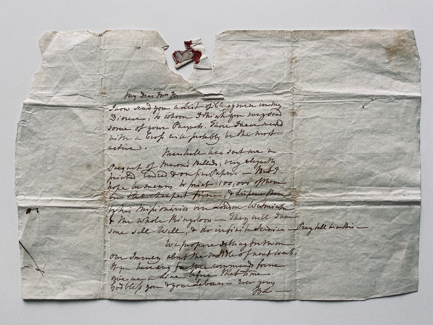 1795 WILLIAM WILBERFORCE & CLAPHAM SECT. Two Autograph Letters to Hannah More Re: Slavery & Religious Matters
