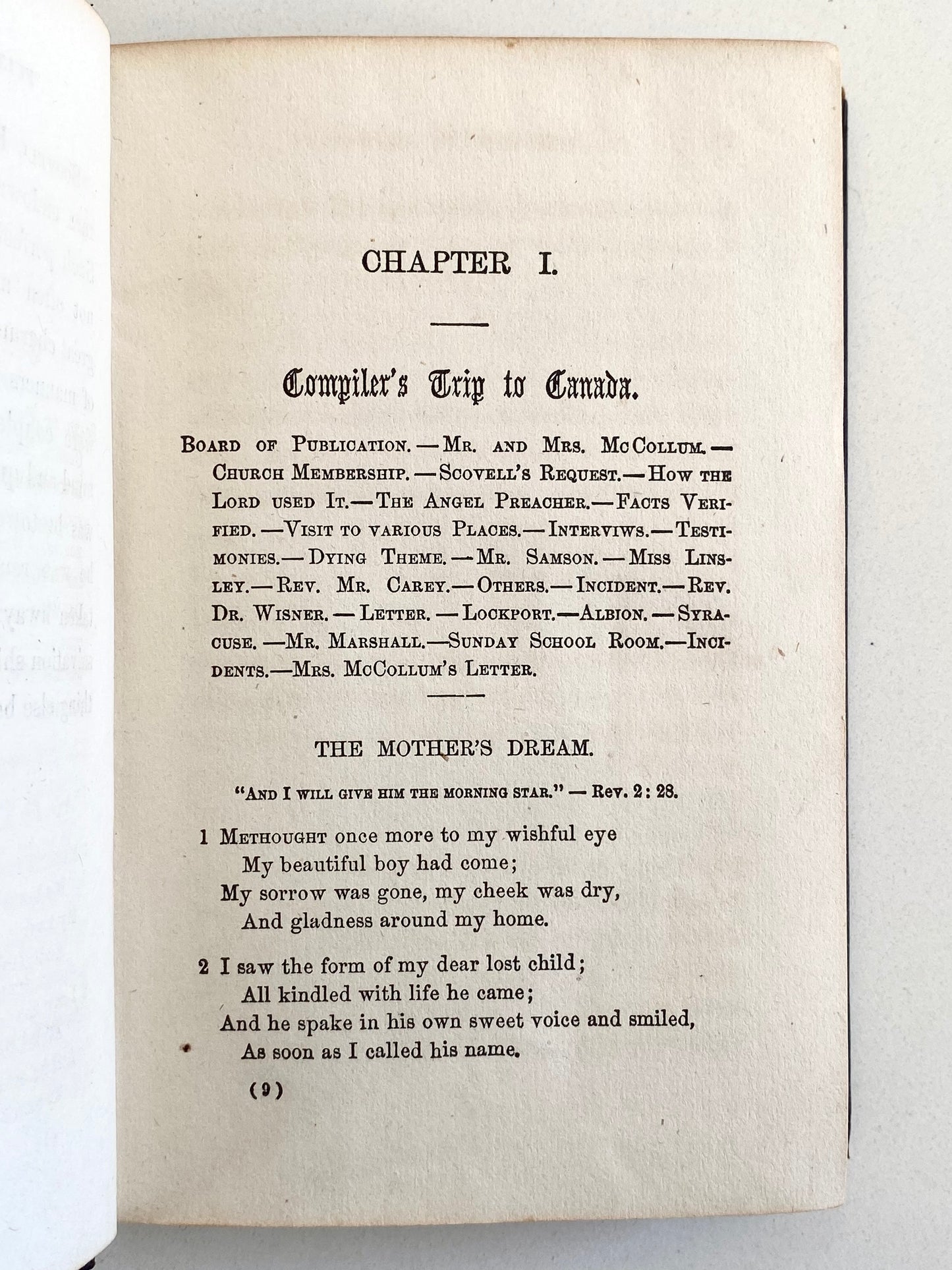 1861 FULTON STREET PRAYER REVIVAL. Triumphs of Grace - The Little Syracuse Boy. Rare!