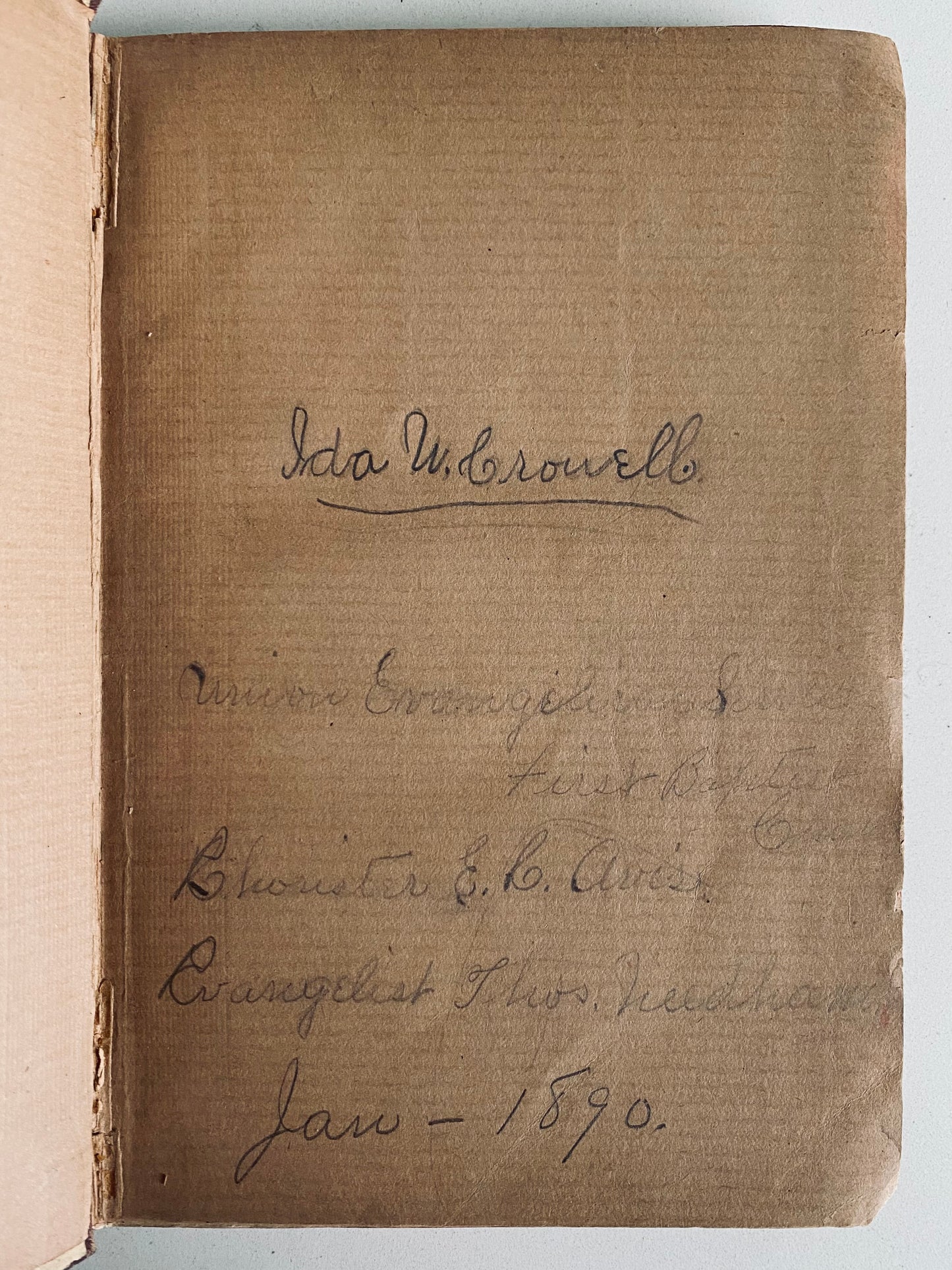 1877 THOMAS NEEDHAM. Pair of 19th Century Hymnals with Thomas Needham Provenance.