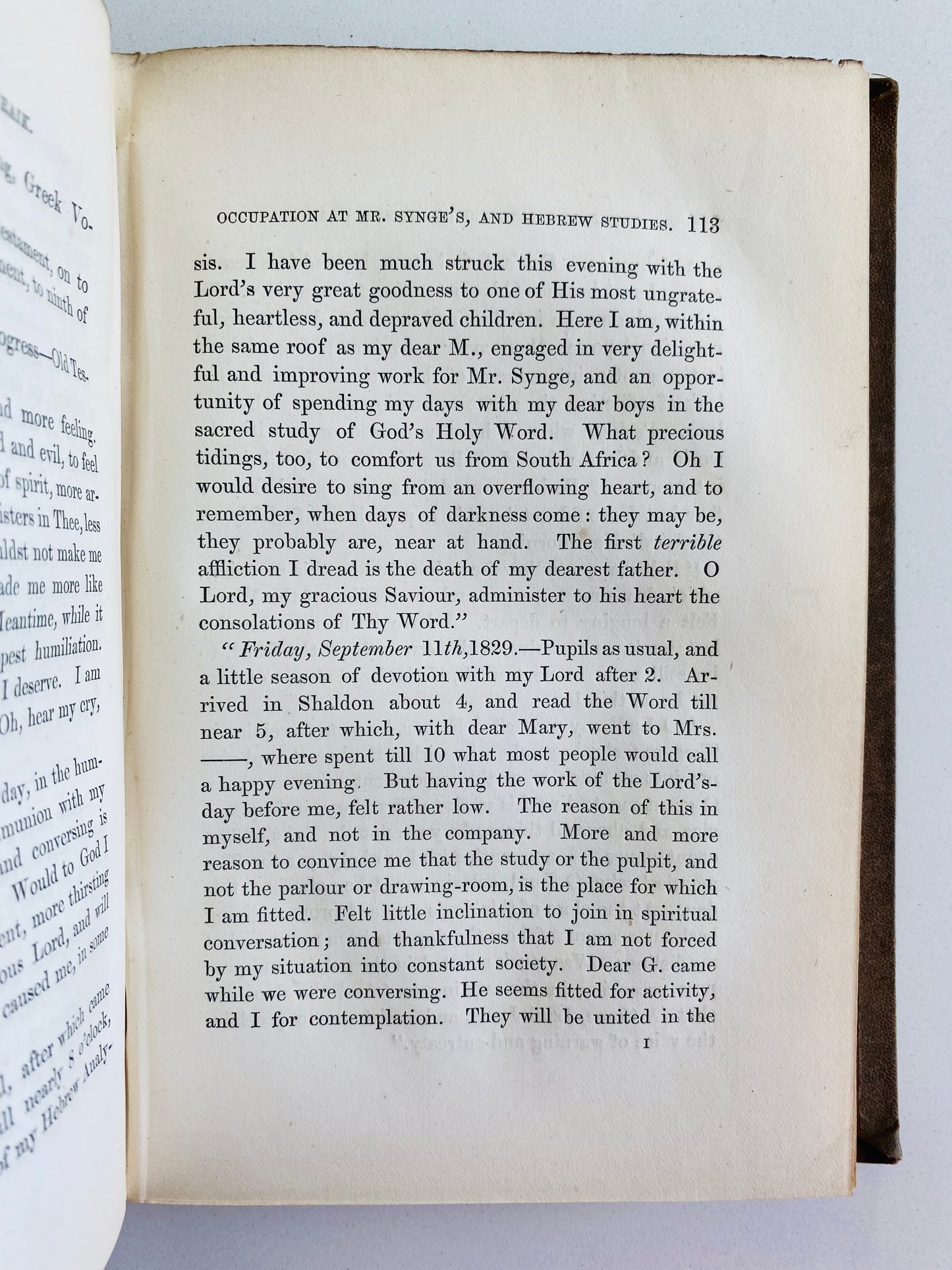 1866 GEORGE MULLER. Diary and Letters of Henry Craik of Bristol. w/Albumen Photograph.