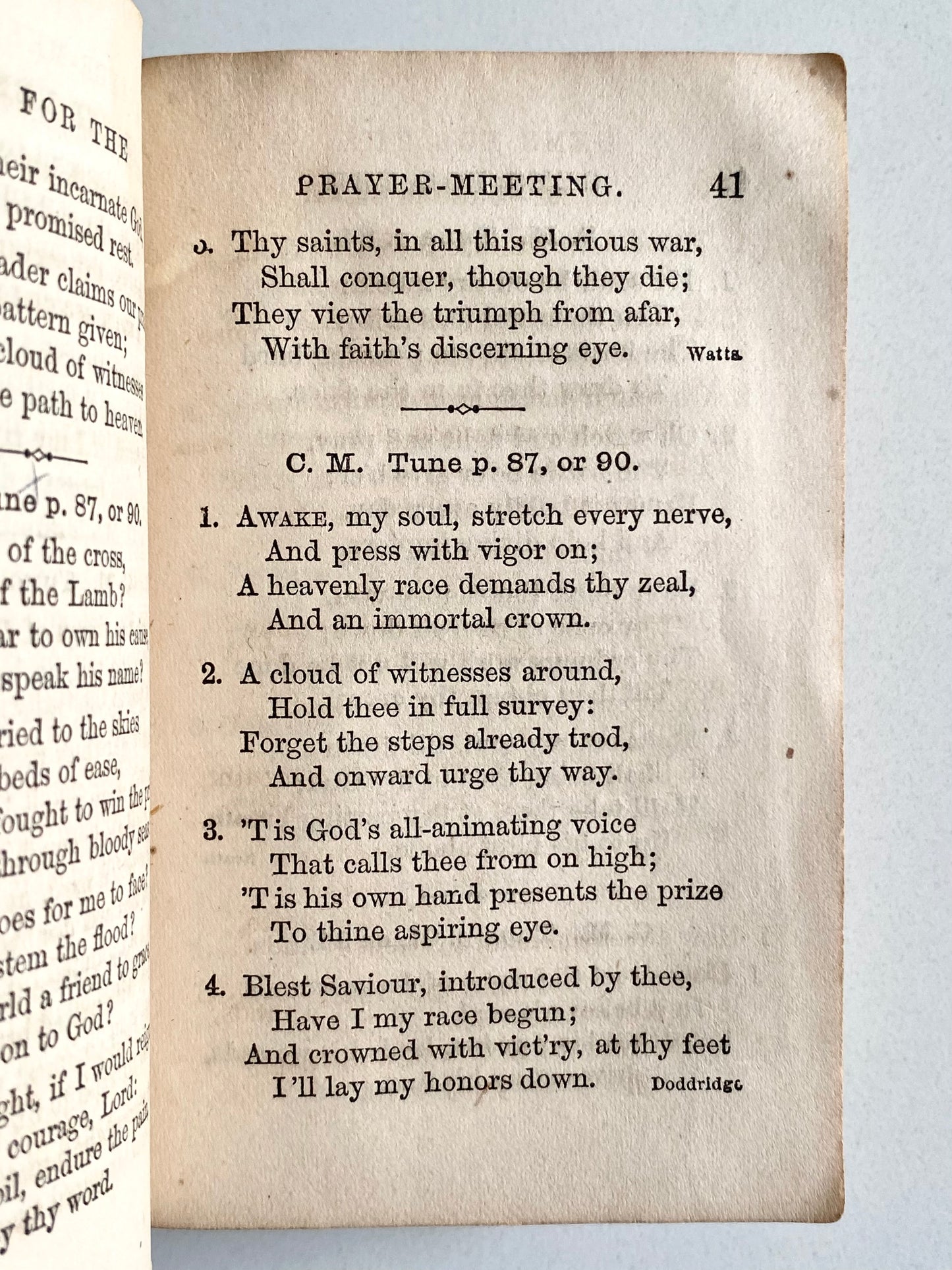 1860 NEW YORK PRAYER REVIVAL. Gems for the Prayer Meeting. Hymns and Tunes