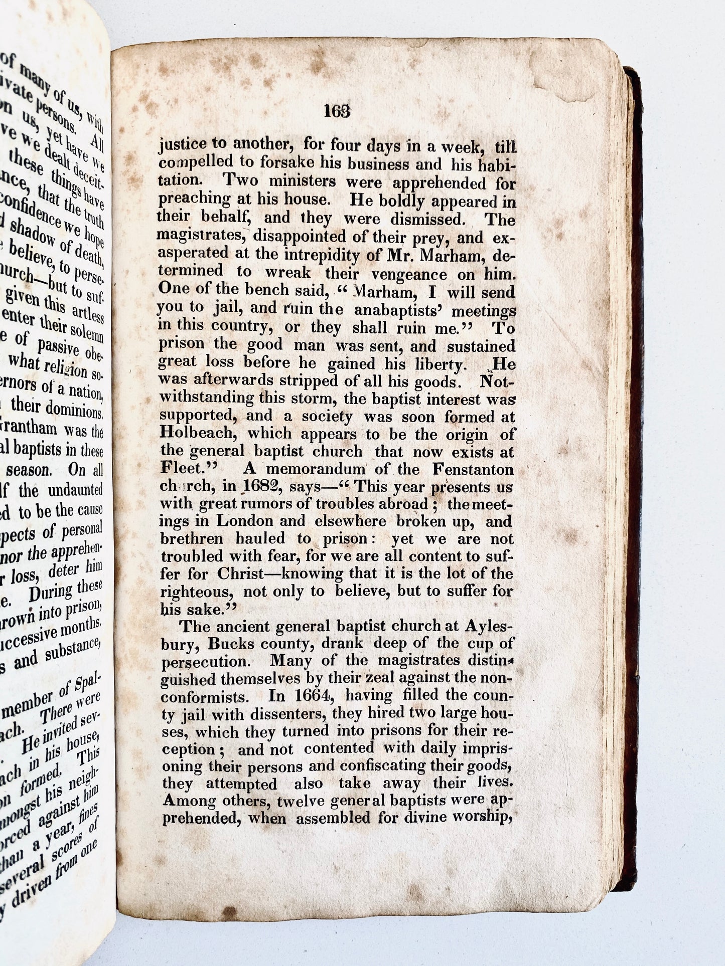 1827 RICHARD KNIGHT. History of the General, or Six Principle Baptists in Europe and America. Rare!