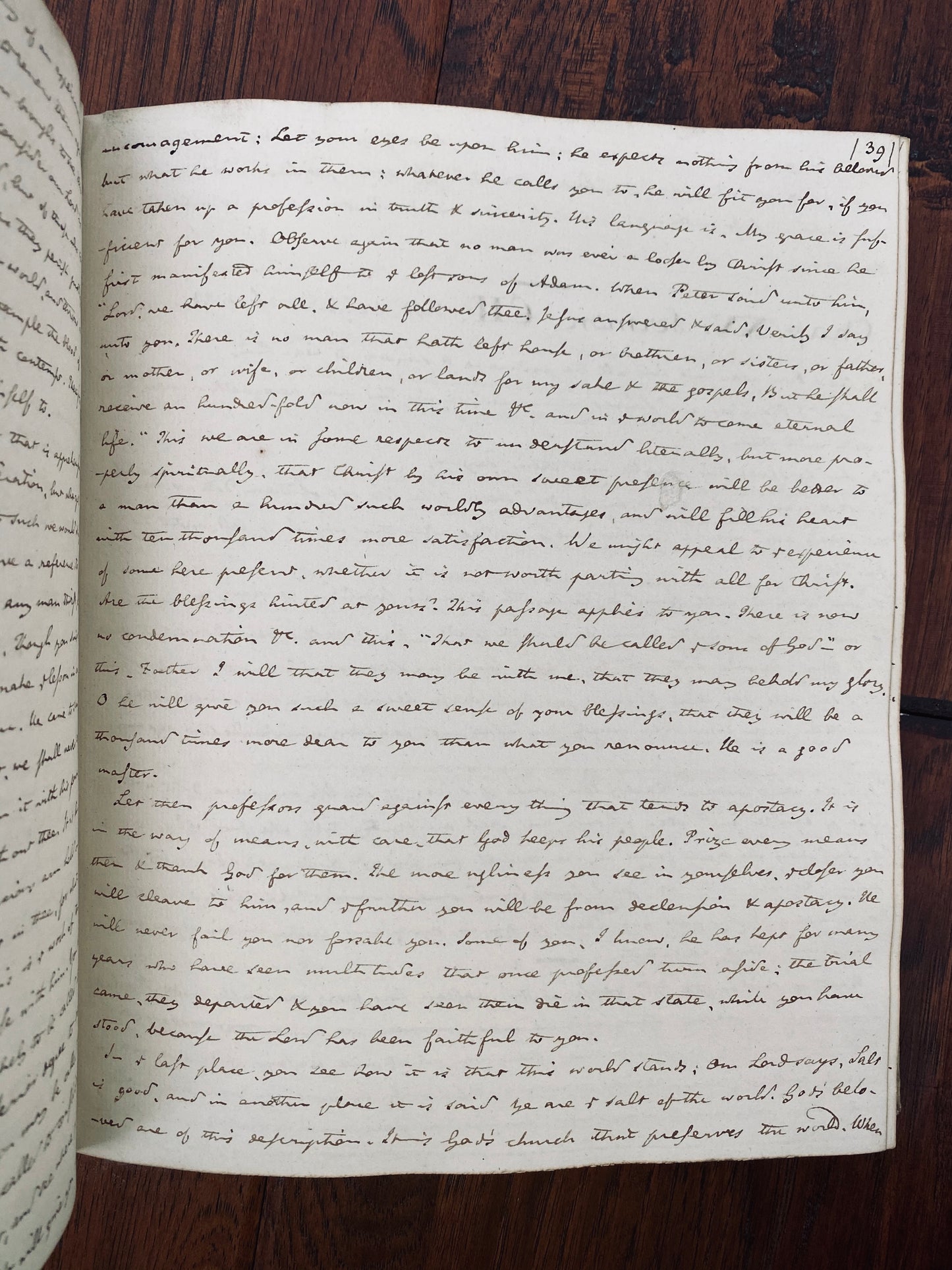 1804 MANUSCRIPT EXPOSITION OF LUKE. 61 Deeply Experimental Sermons on the Gospel of Luke. 100,000 Words!