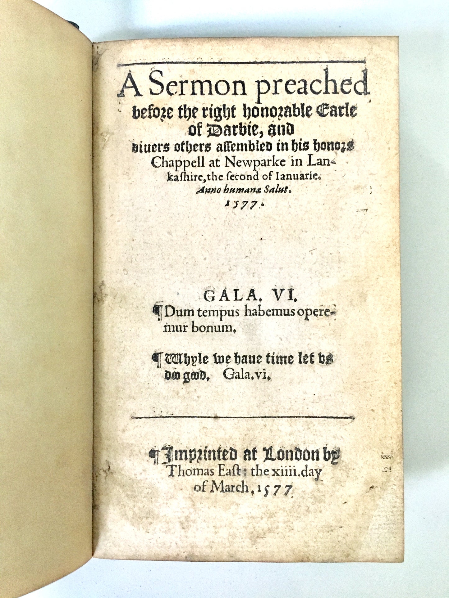 1577 JOHN CALDWELL Radical Puritan Sermon on Scripture, the Reformation, & Repentance