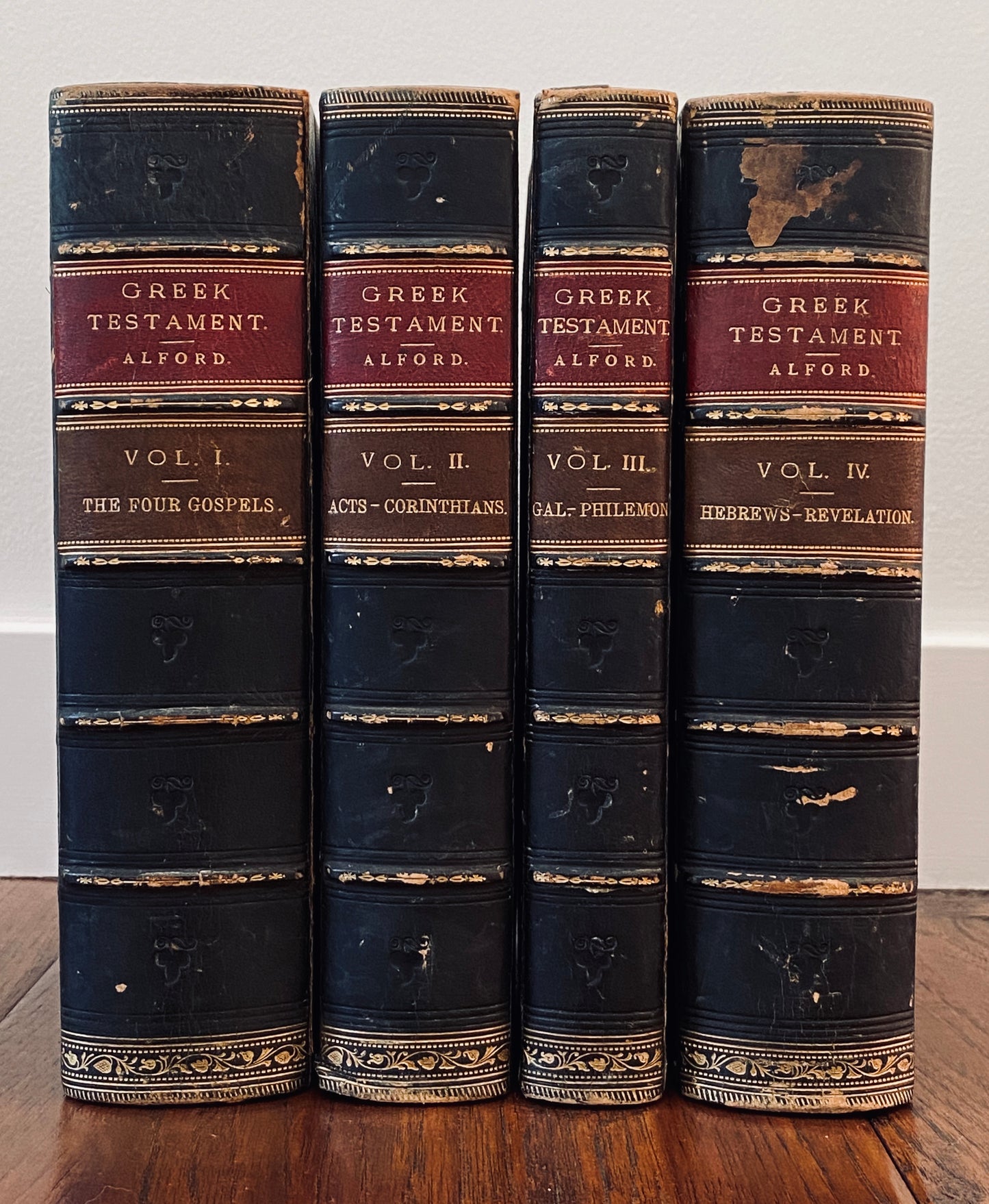 1871 DEAN ALFORD. The Greek New Testament, Critical Text, and Commentary. Four Fine Volumes!