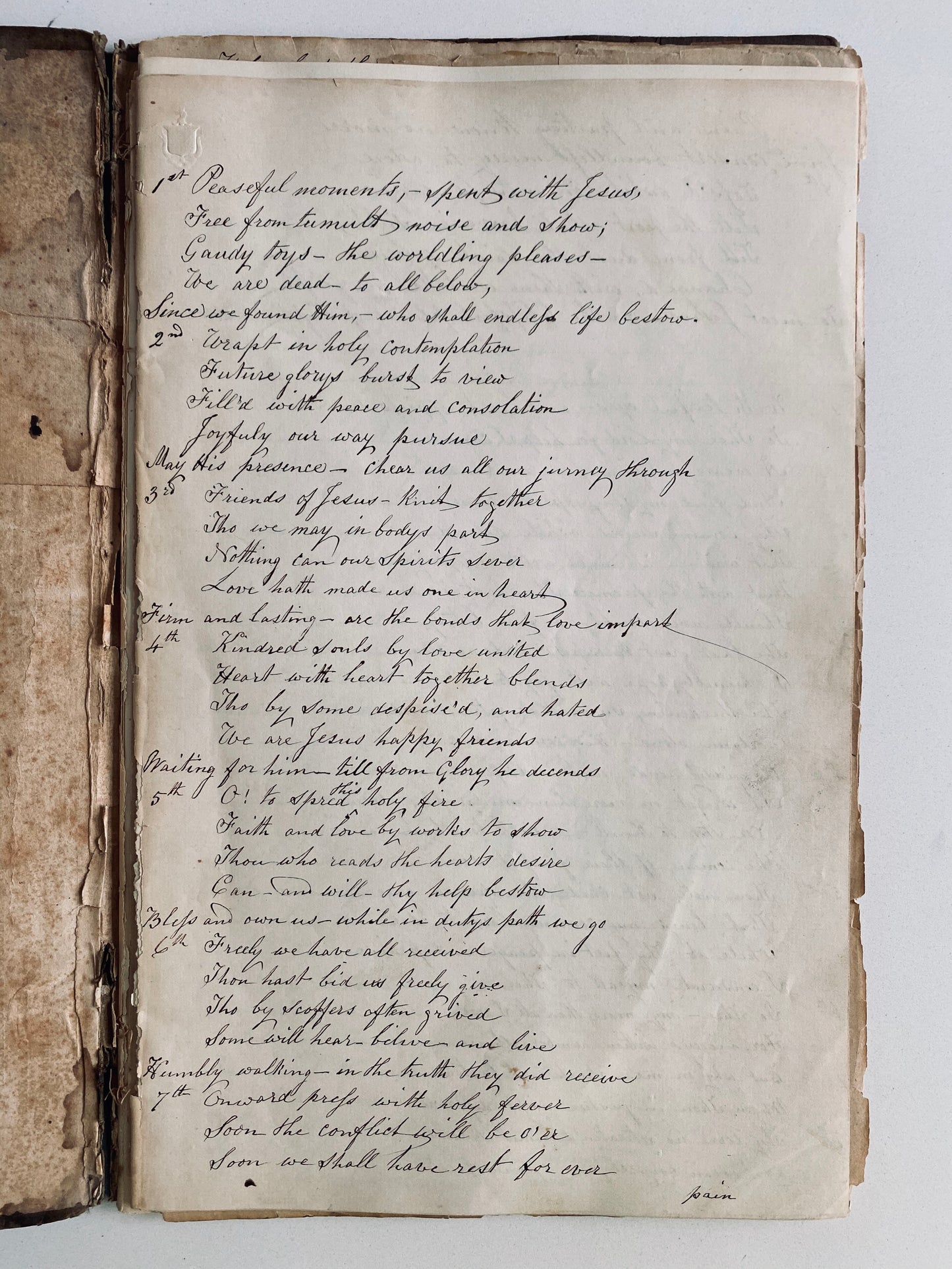 1827 PRIMITIVE METHODIST REVIVAL. Important Unpublished Manuscript Original Hymns