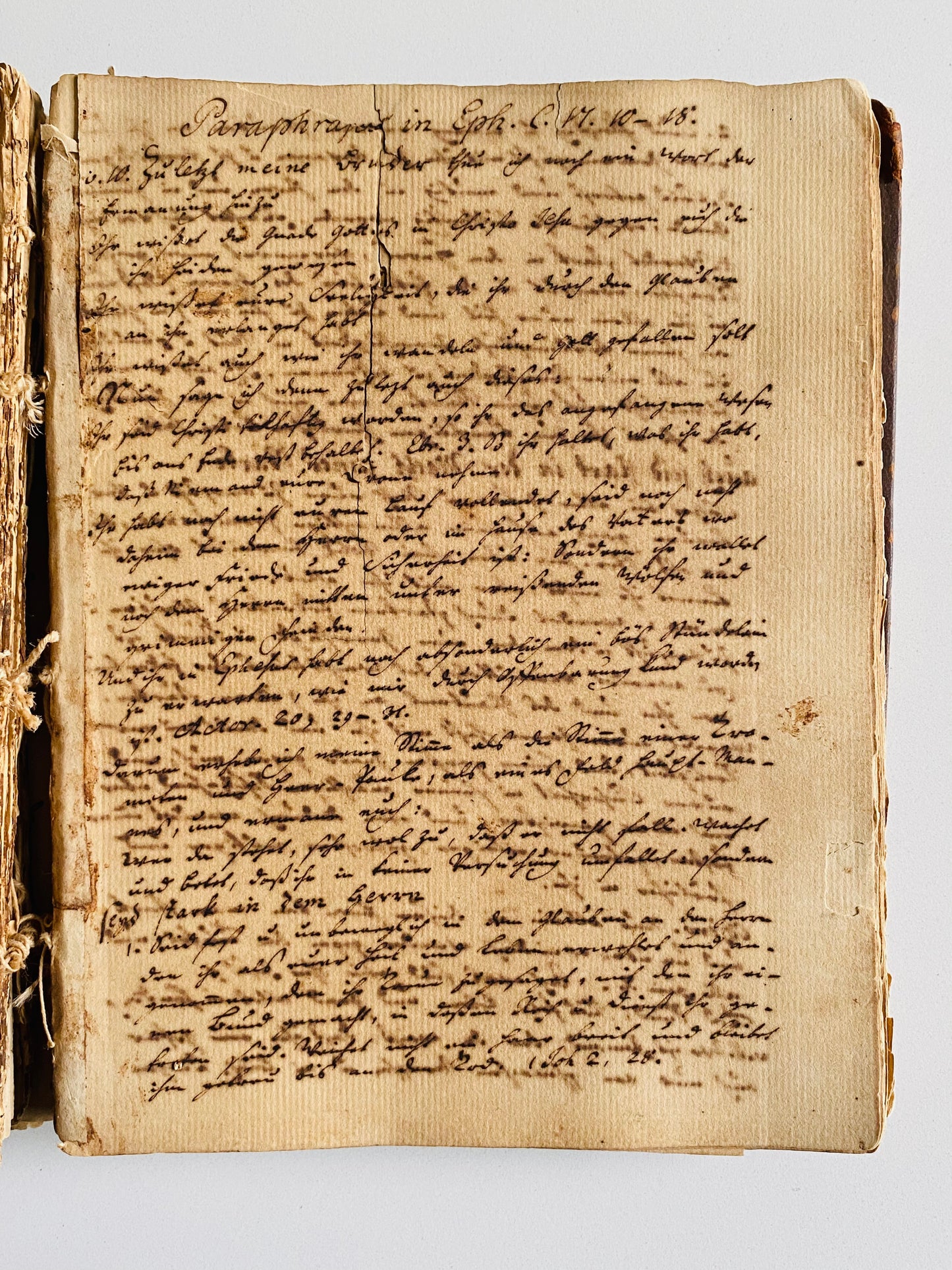 1750 CHRISTIAN FRIEDRICH SCHWARTZ. 400pp Unpublished Manuscript of the "Apostle to India."