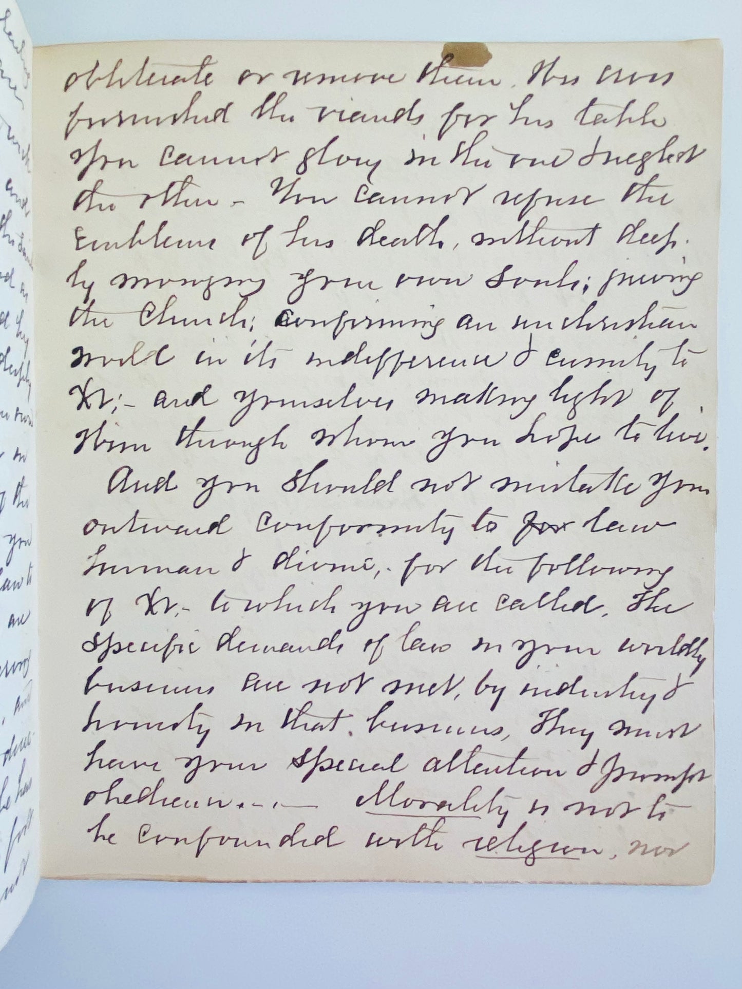 1864 JOHN D. WELLS. 550 Pages of Manuscript Sermons by Prominent Brooklyn Presbyterian Pastor and Author!